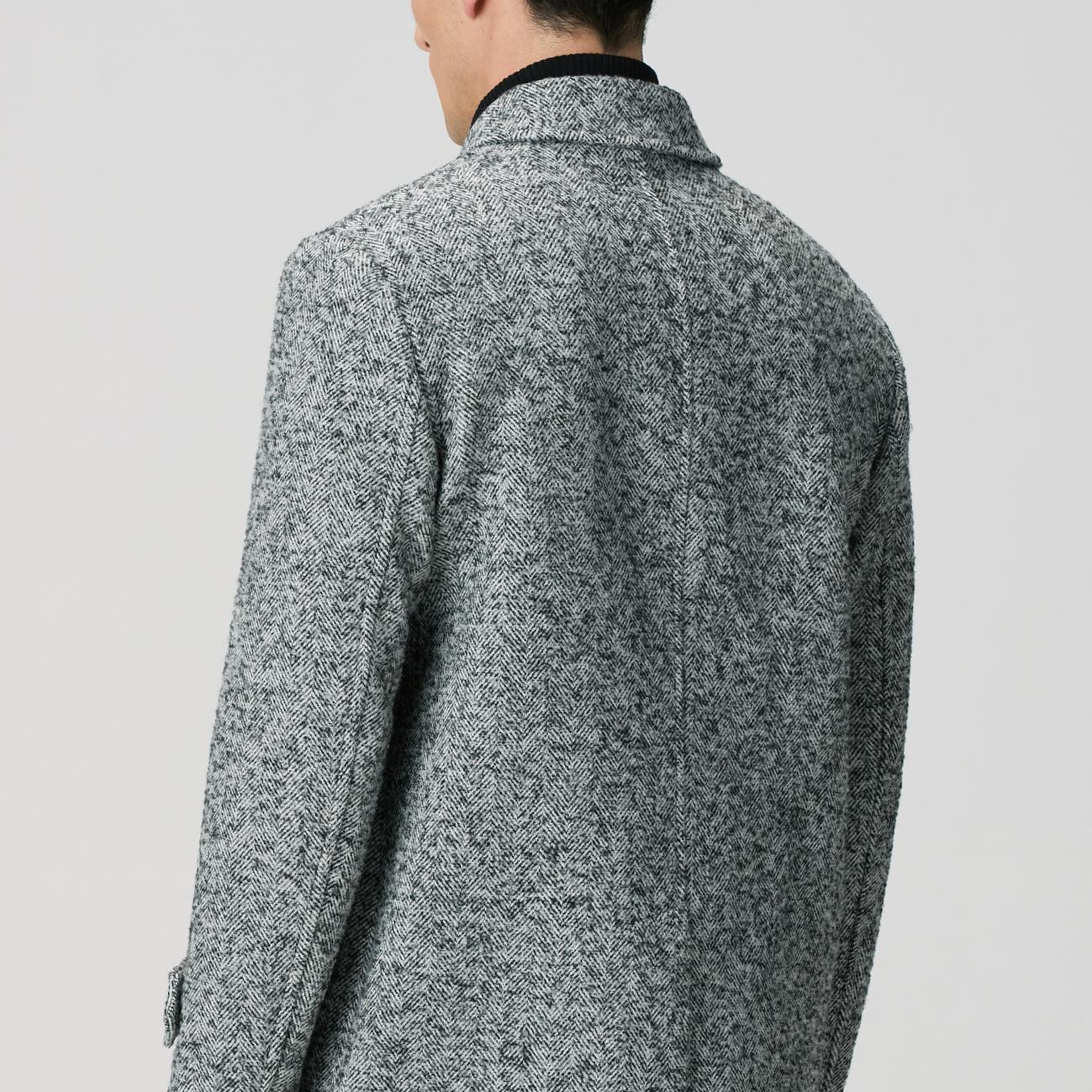 Network Erkek Antrasit Yün Karışımlı Kaban