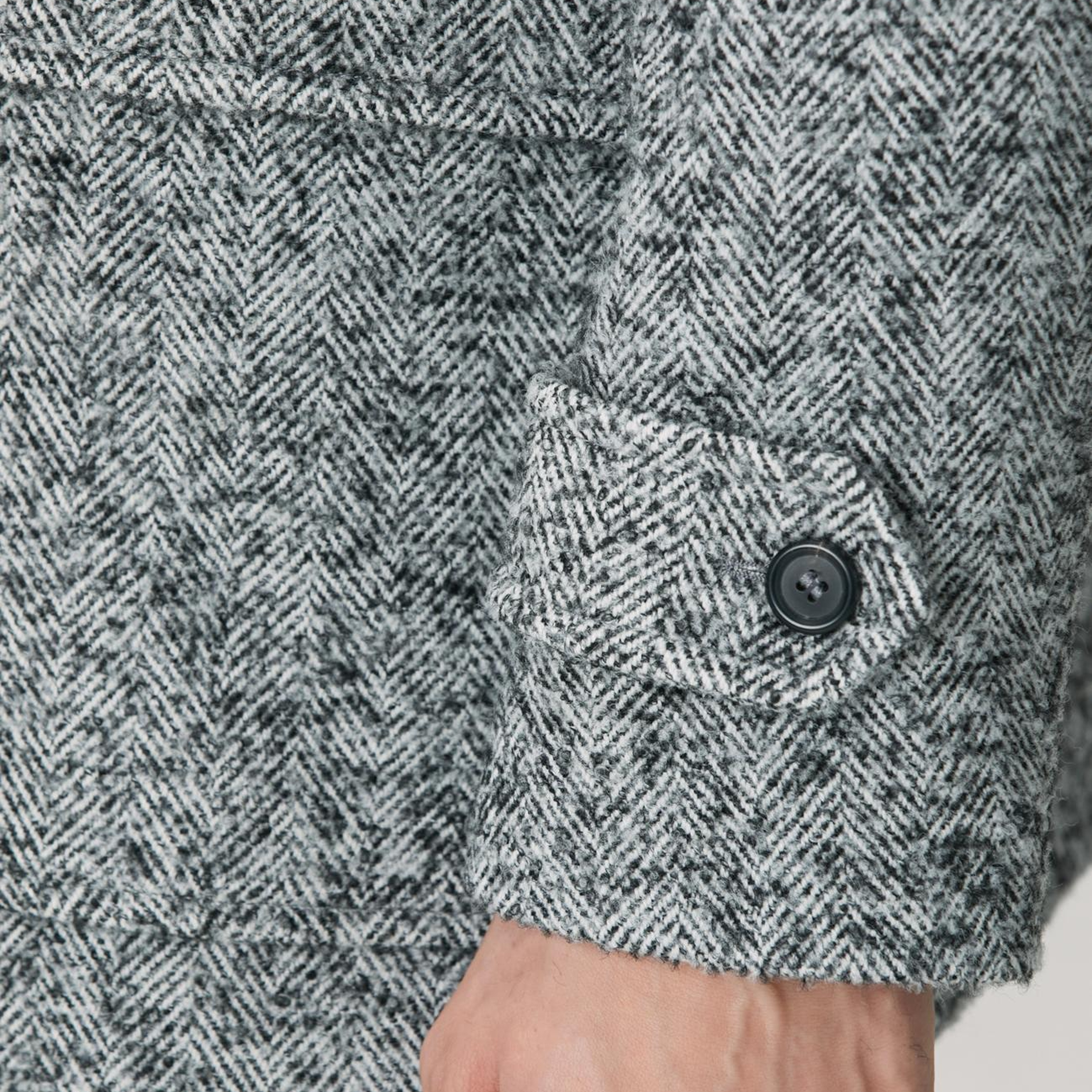 Network Erkek Antrasit Yün Karışımlı Kaban