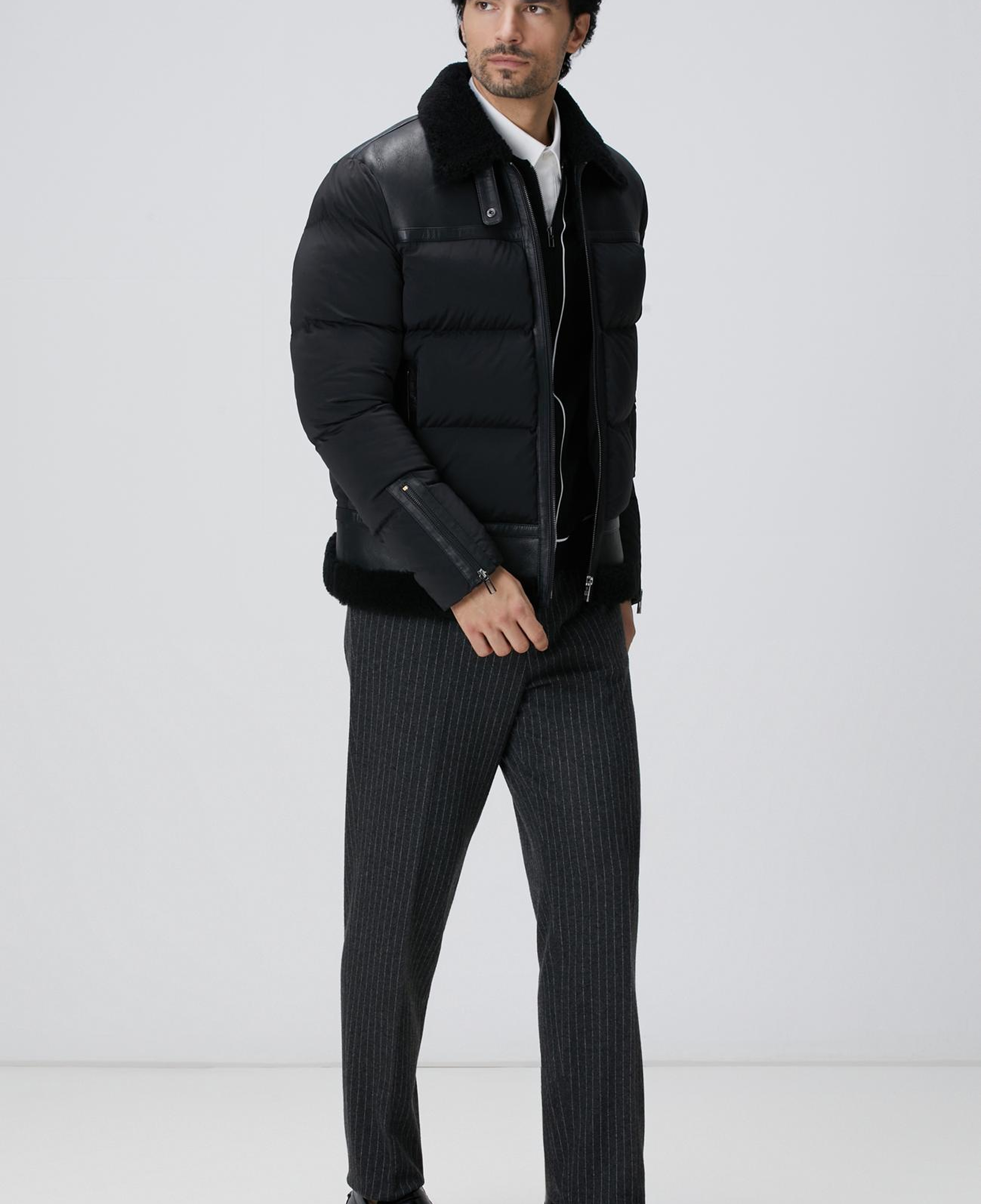 Network Erkek Beyaz Keten Karışımlı Gömlek