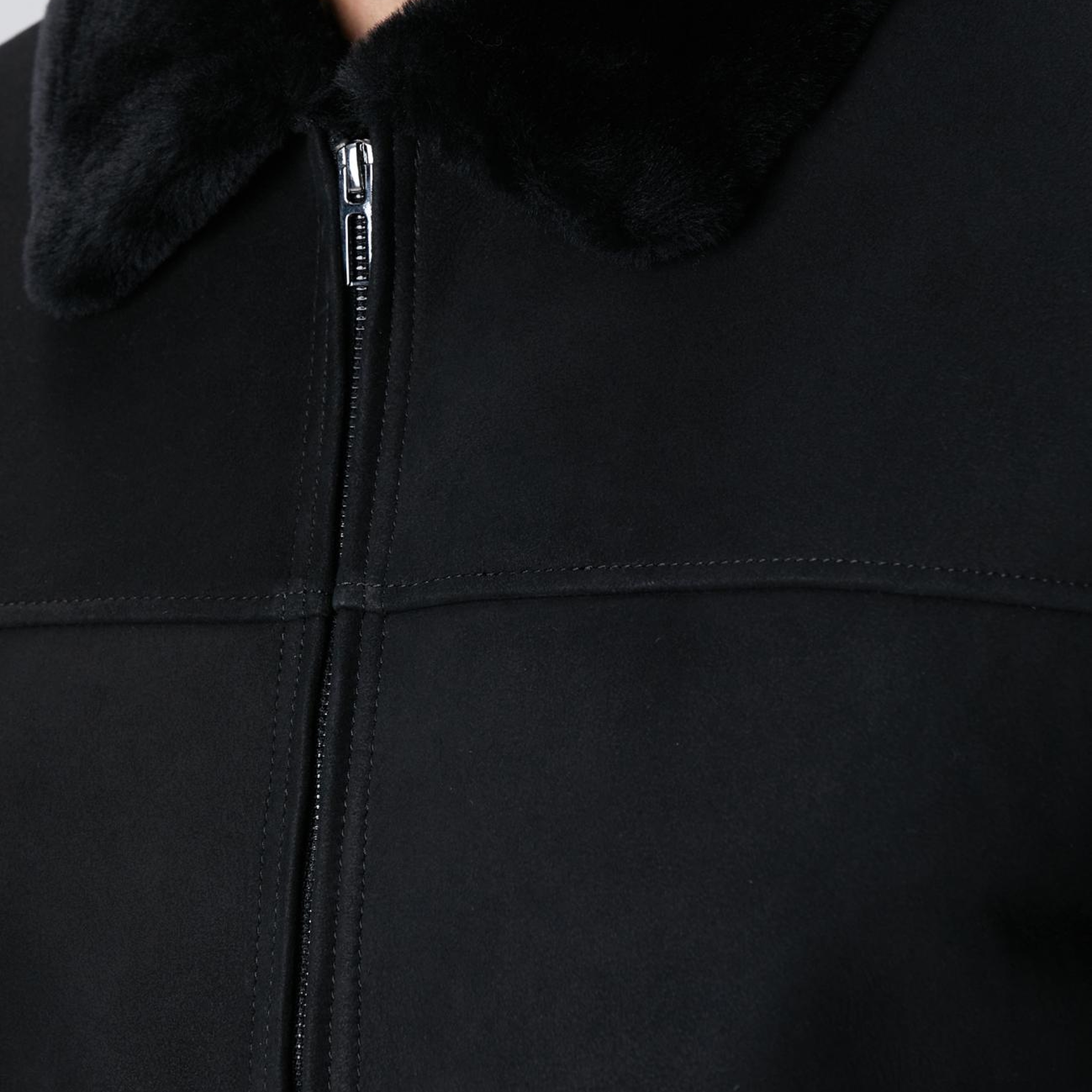 Network Erkek Siyah Deri Mont