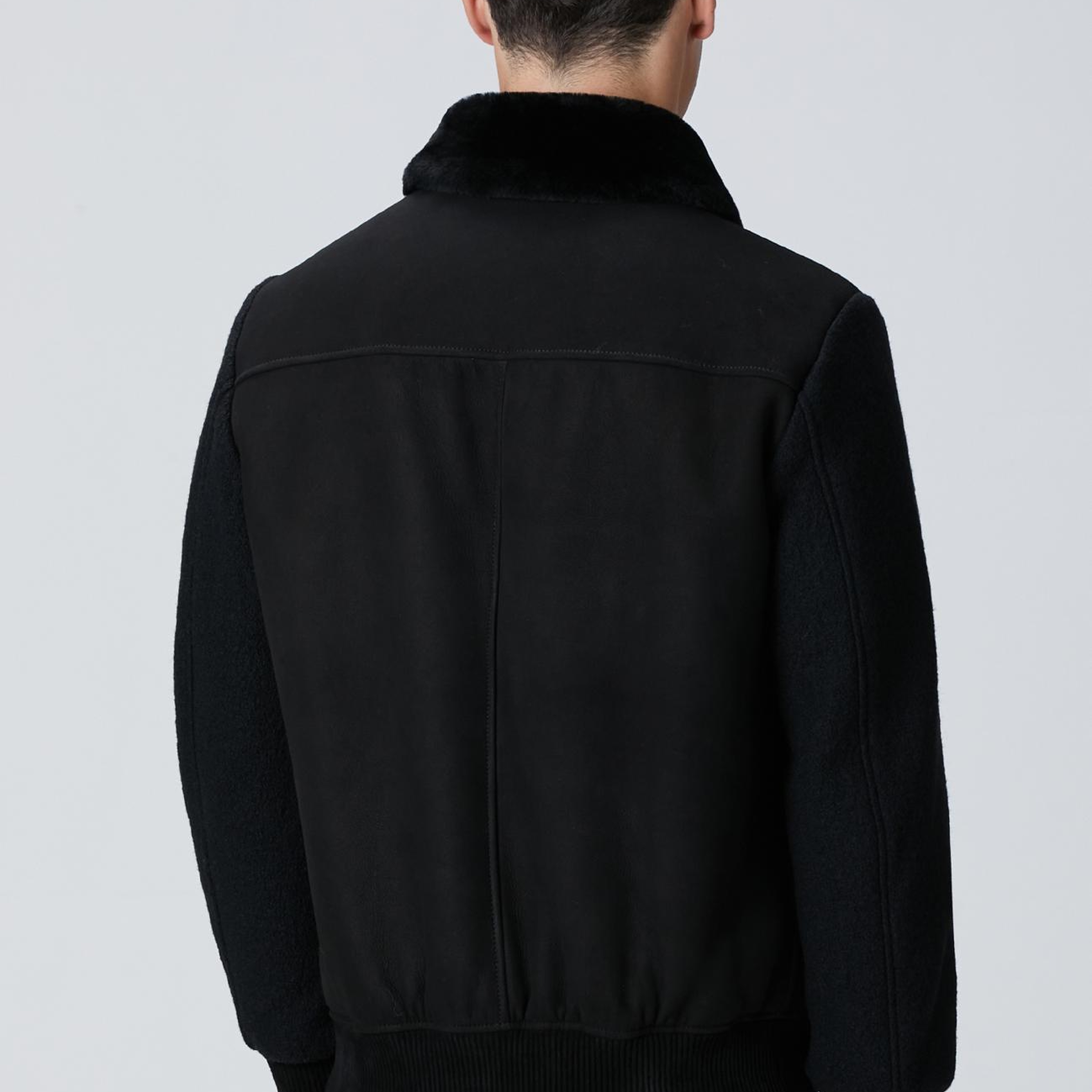 Network Erkek Siyah Deri Mont