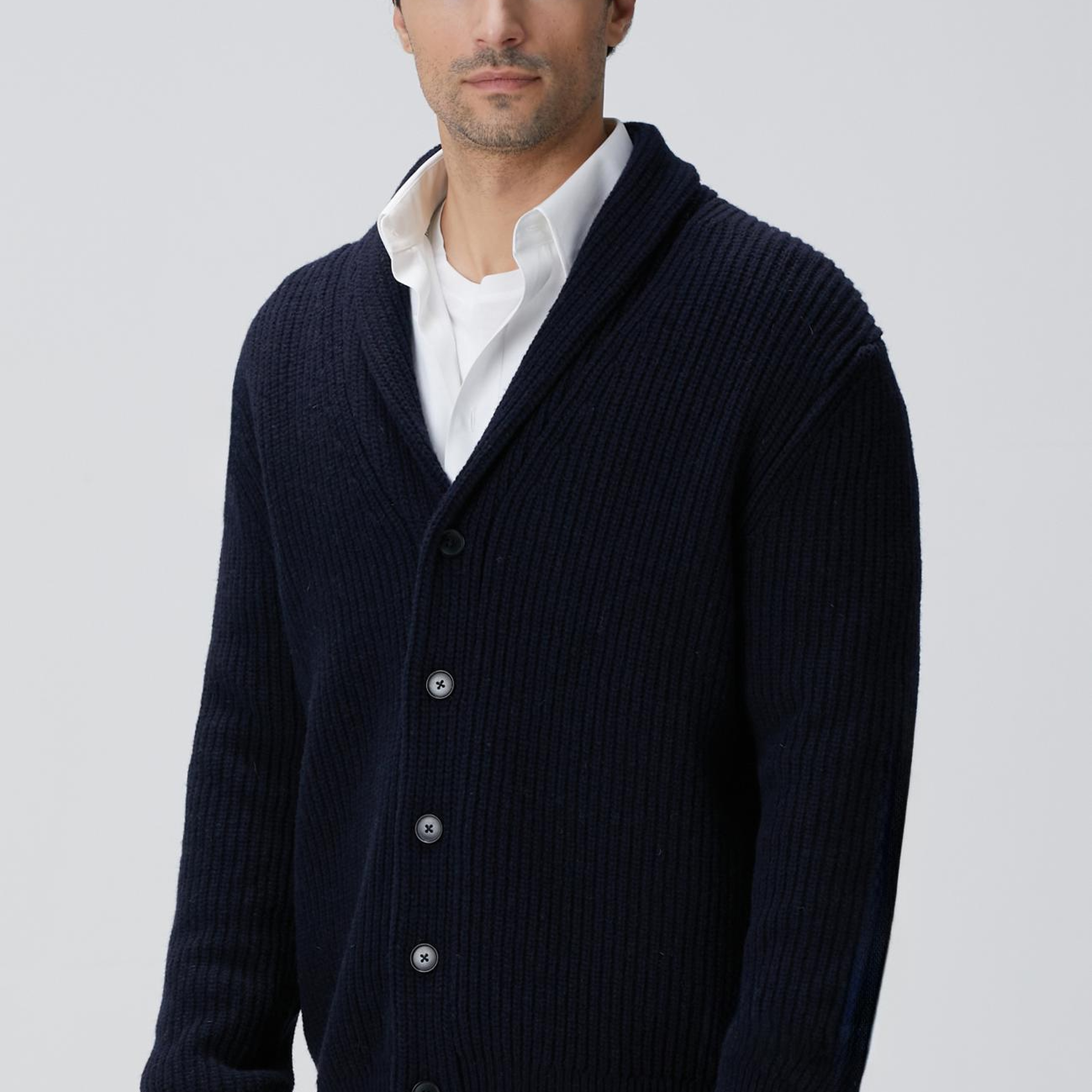 Network Erkek Lacivert Selanik Örgülü Triko Hırka