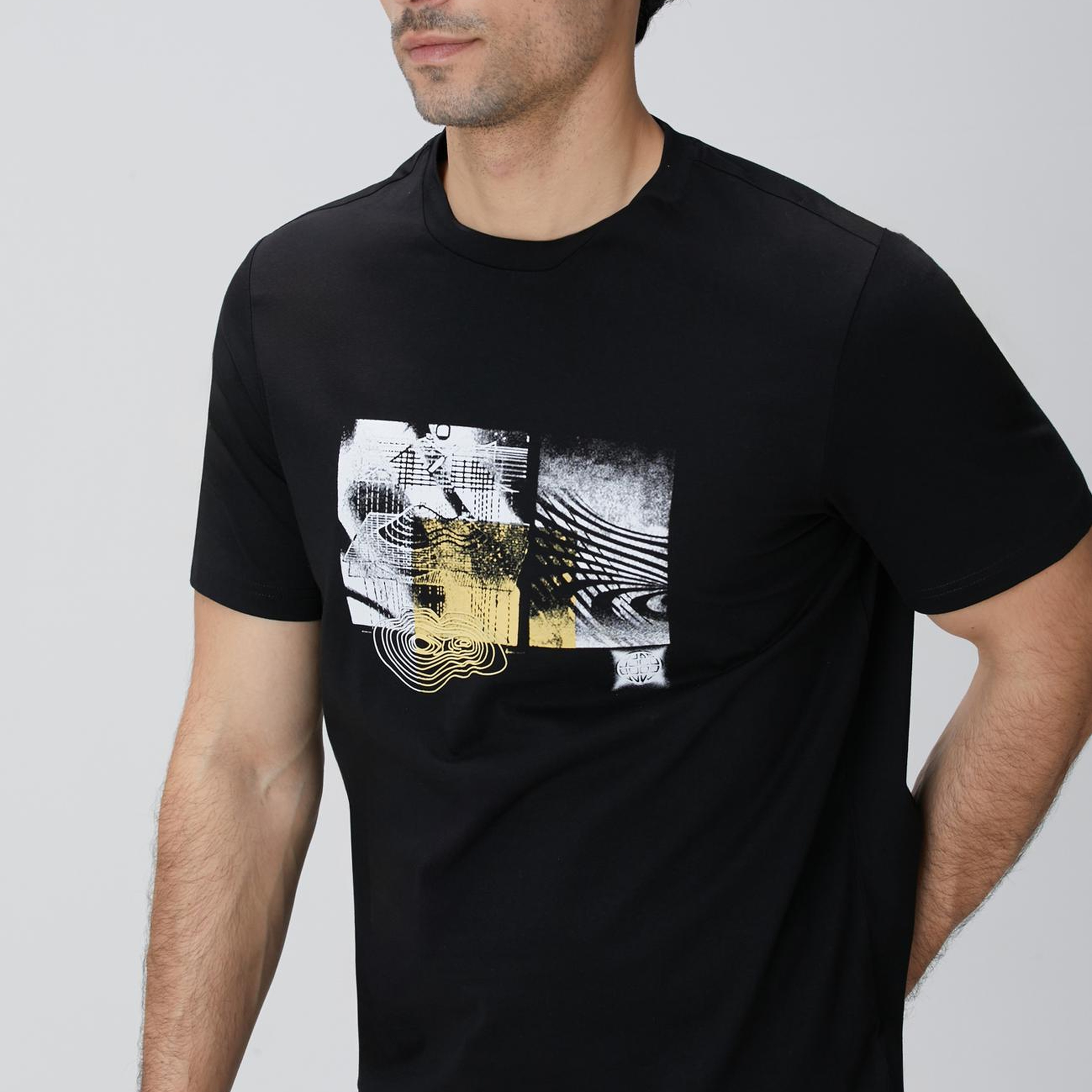 Network Erkek N-Tech Siyah T-shirt
