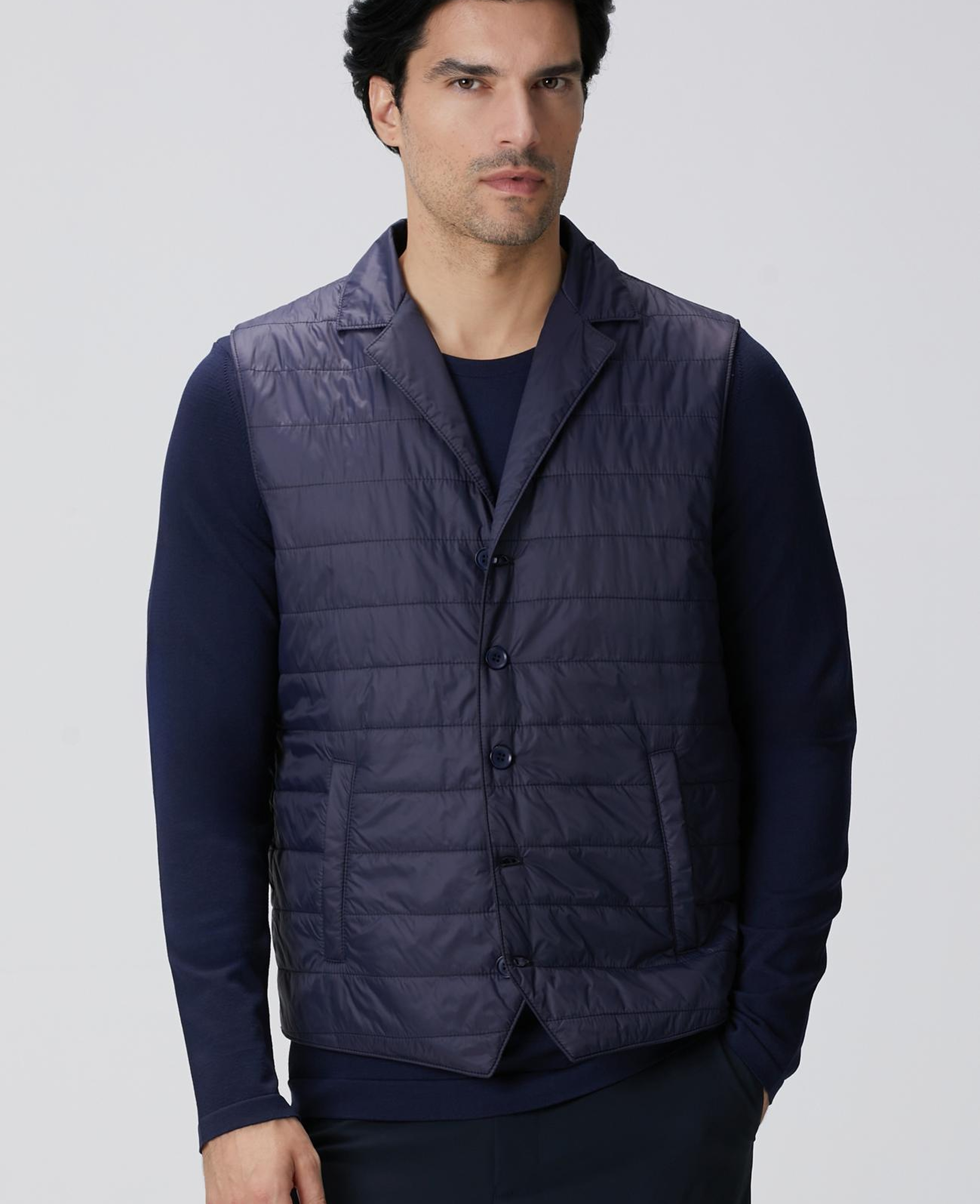 Network Erkek Lacivert Puffer Casual Yelek