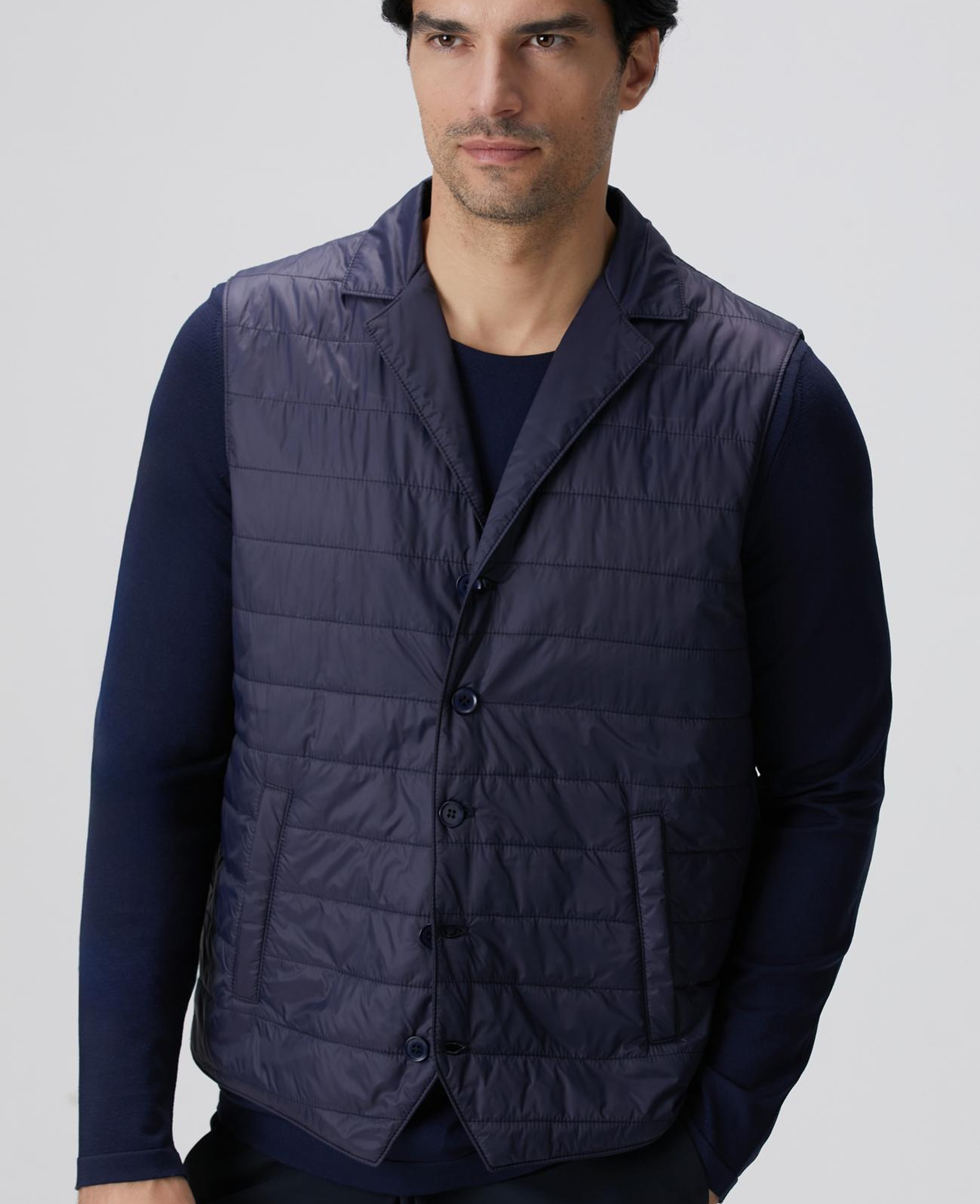 Network Erkek Lacivert Puffer Casual Yelek