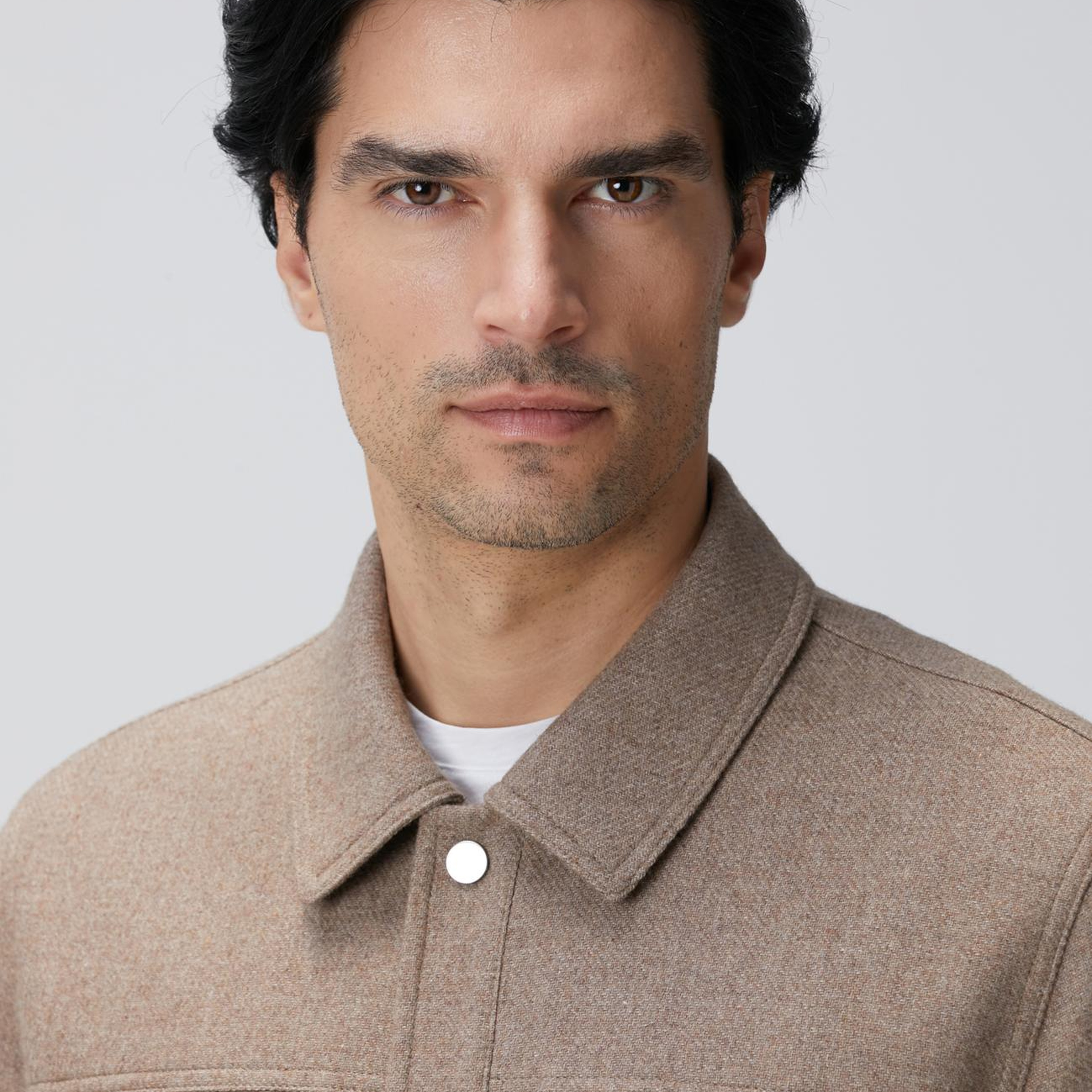 Network Erkek Bej Yün Karışımlı Mont