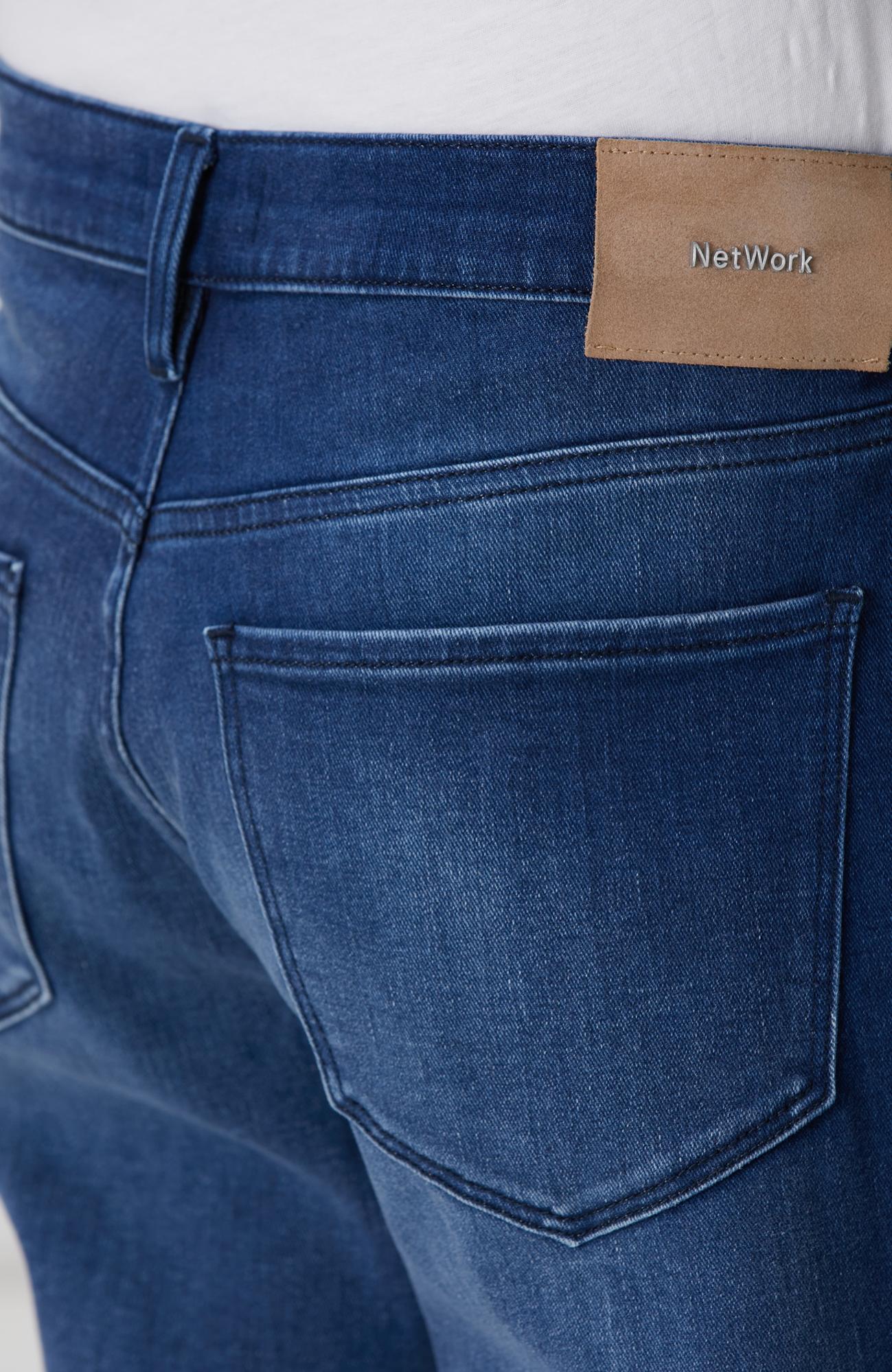 Network Erkek Mavi Cashmere Touch Denim Pantolon