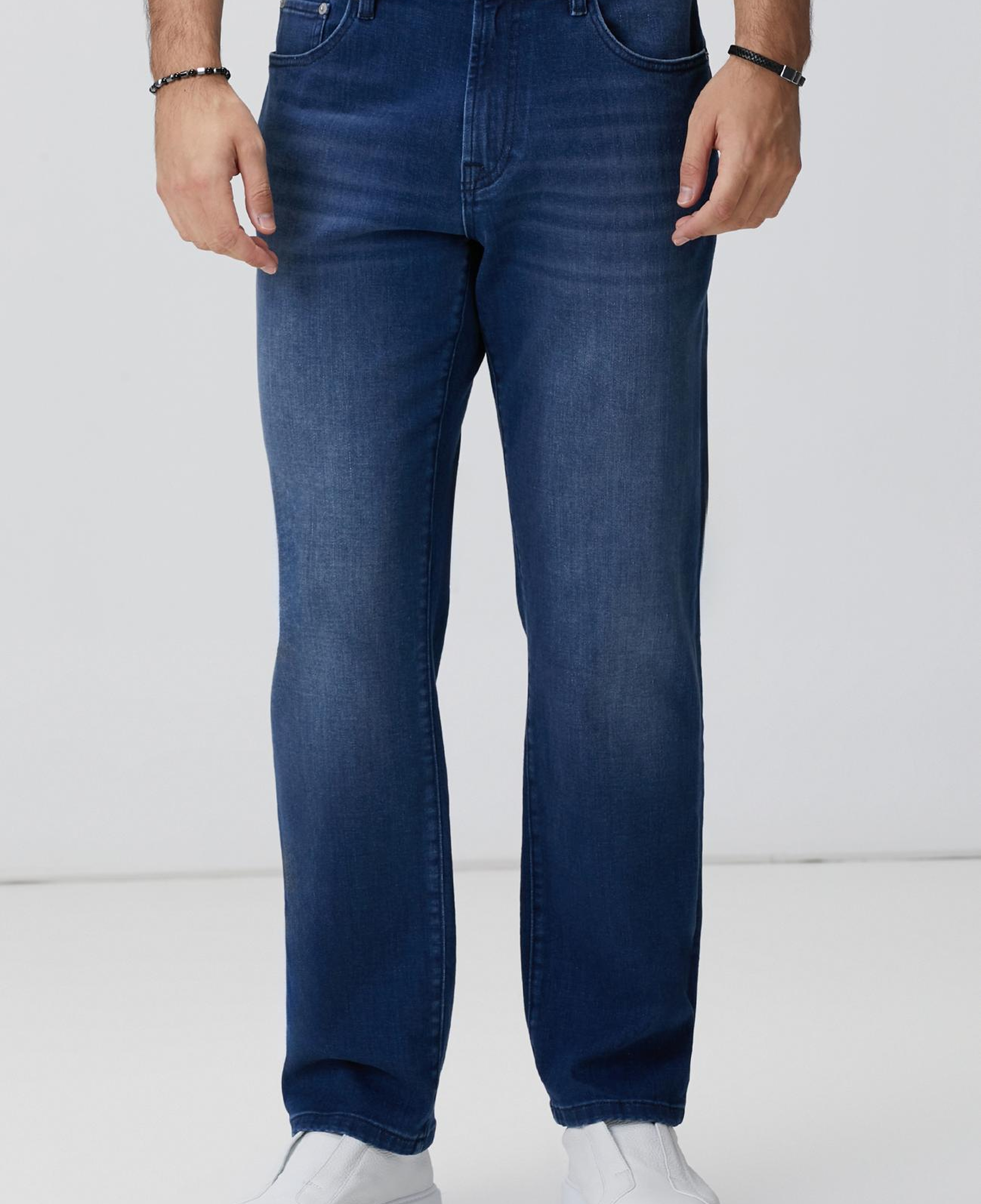 Network Erkek Mavi Cashmere Touch Denim Pantolon