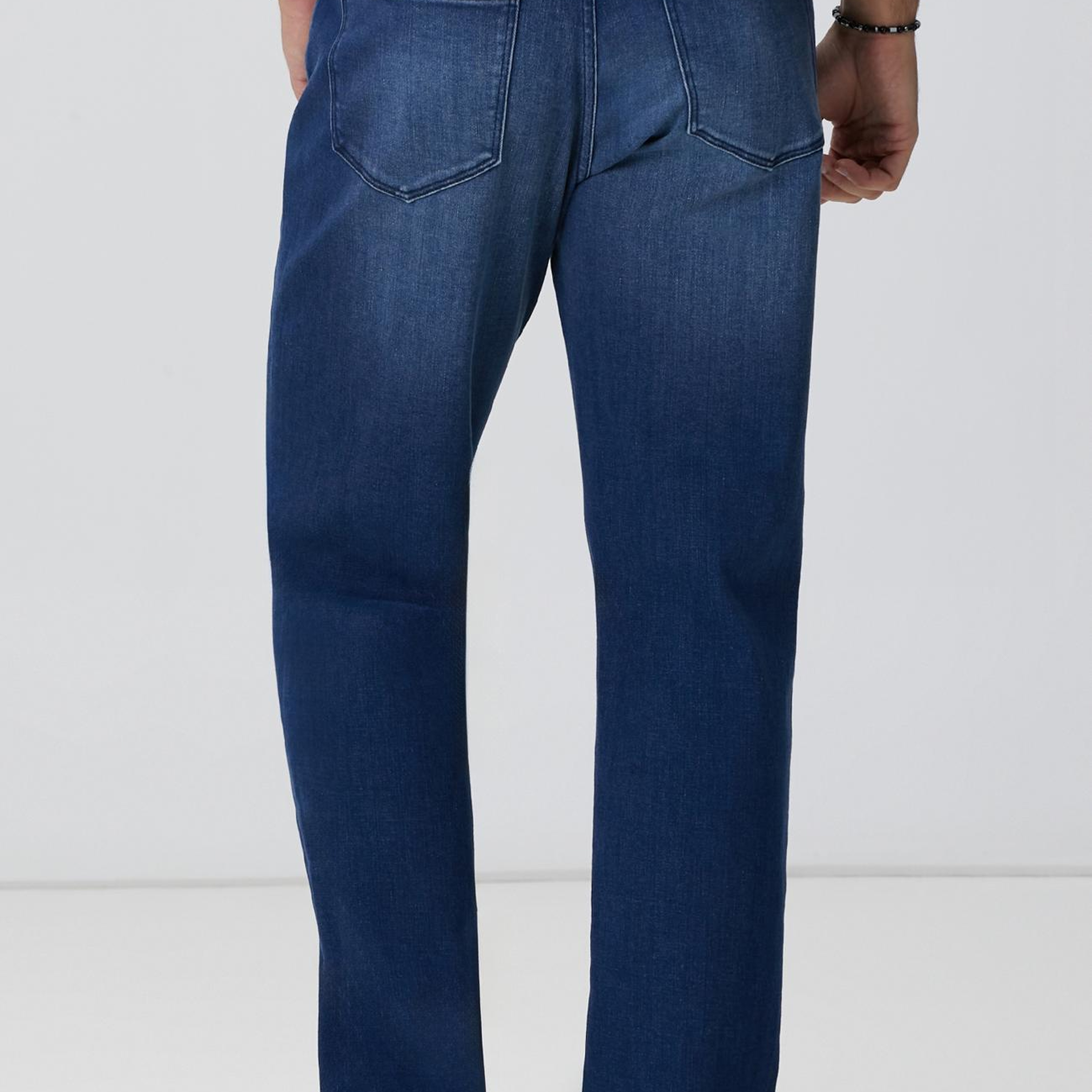 Network Erkek Mavi Cashmere Touch Denim Pantolon