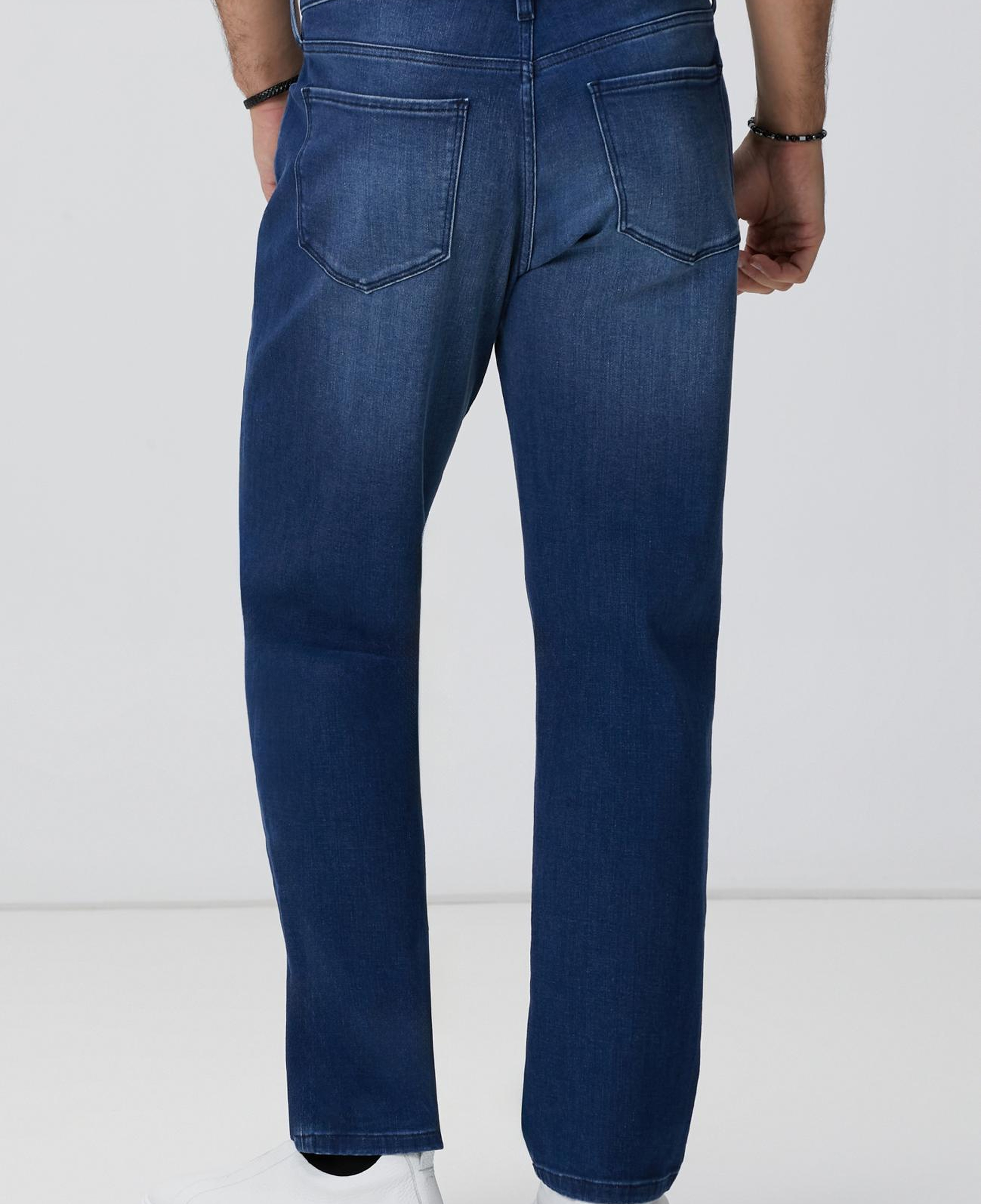 Network Erkek Mavi Cashmere Touch Denim Pantolon