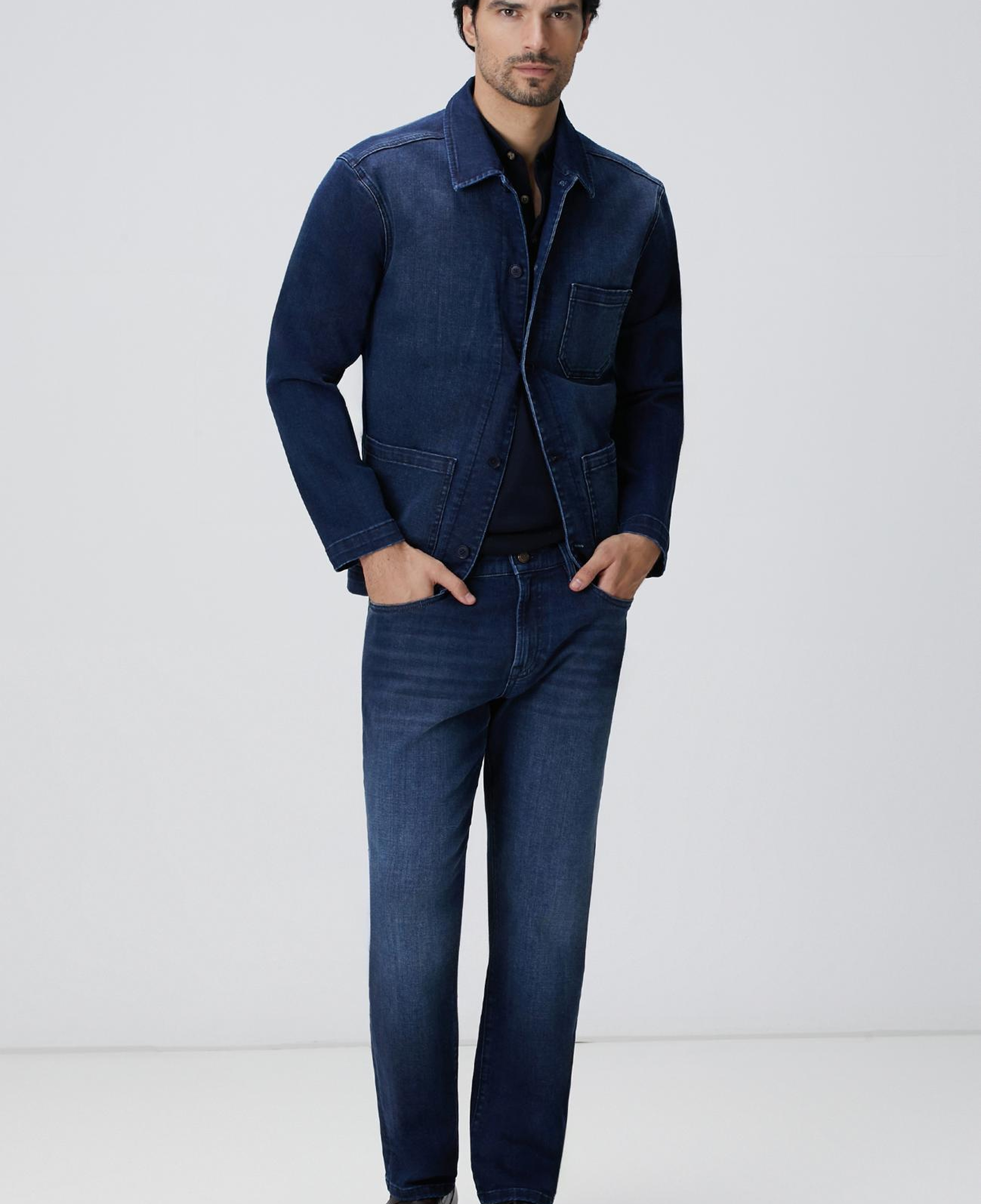Network Erkek Lacivert Cashmere Touch Denim Pantolon