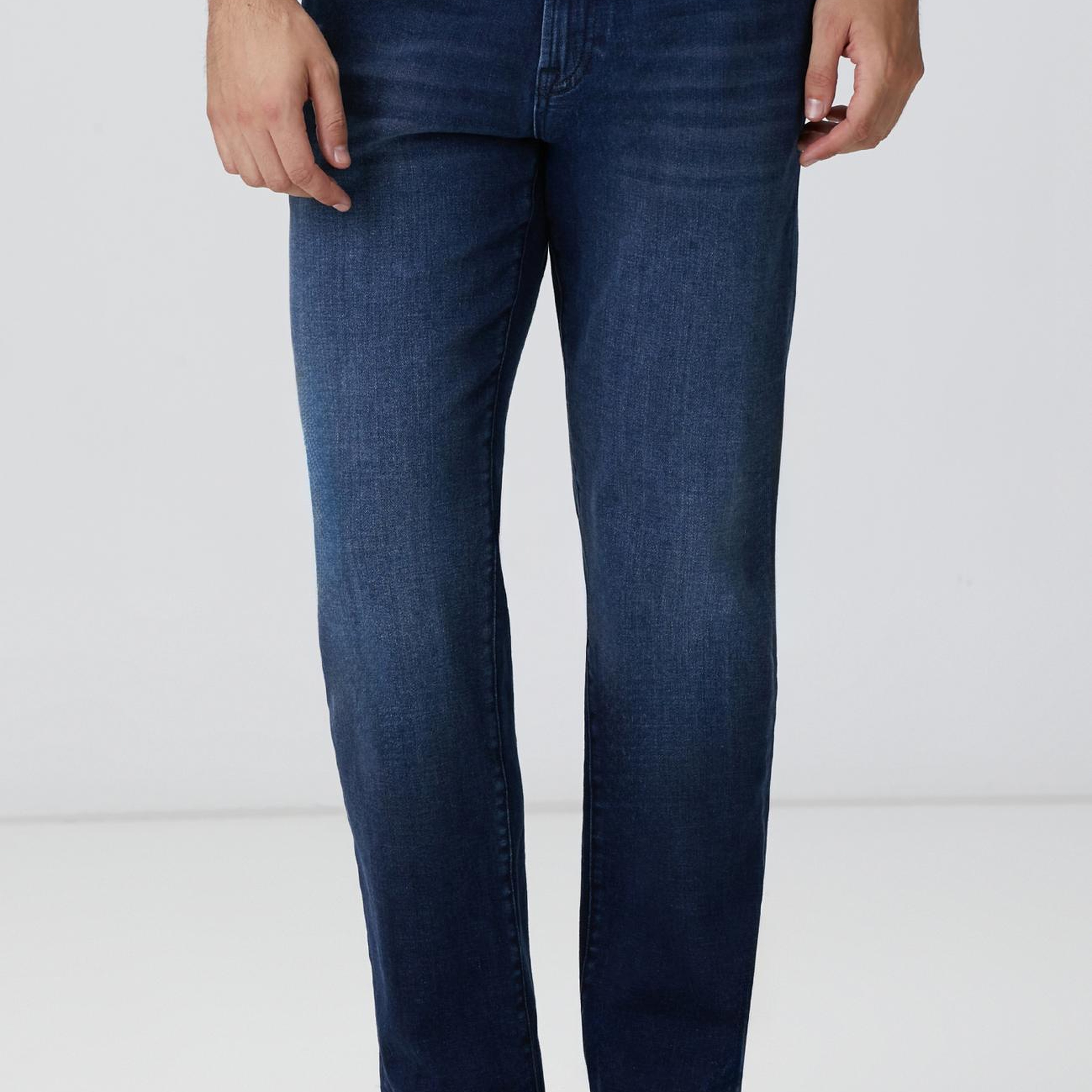 Network Erkek Lacivert Cashmere Touch Denim Pantolon
