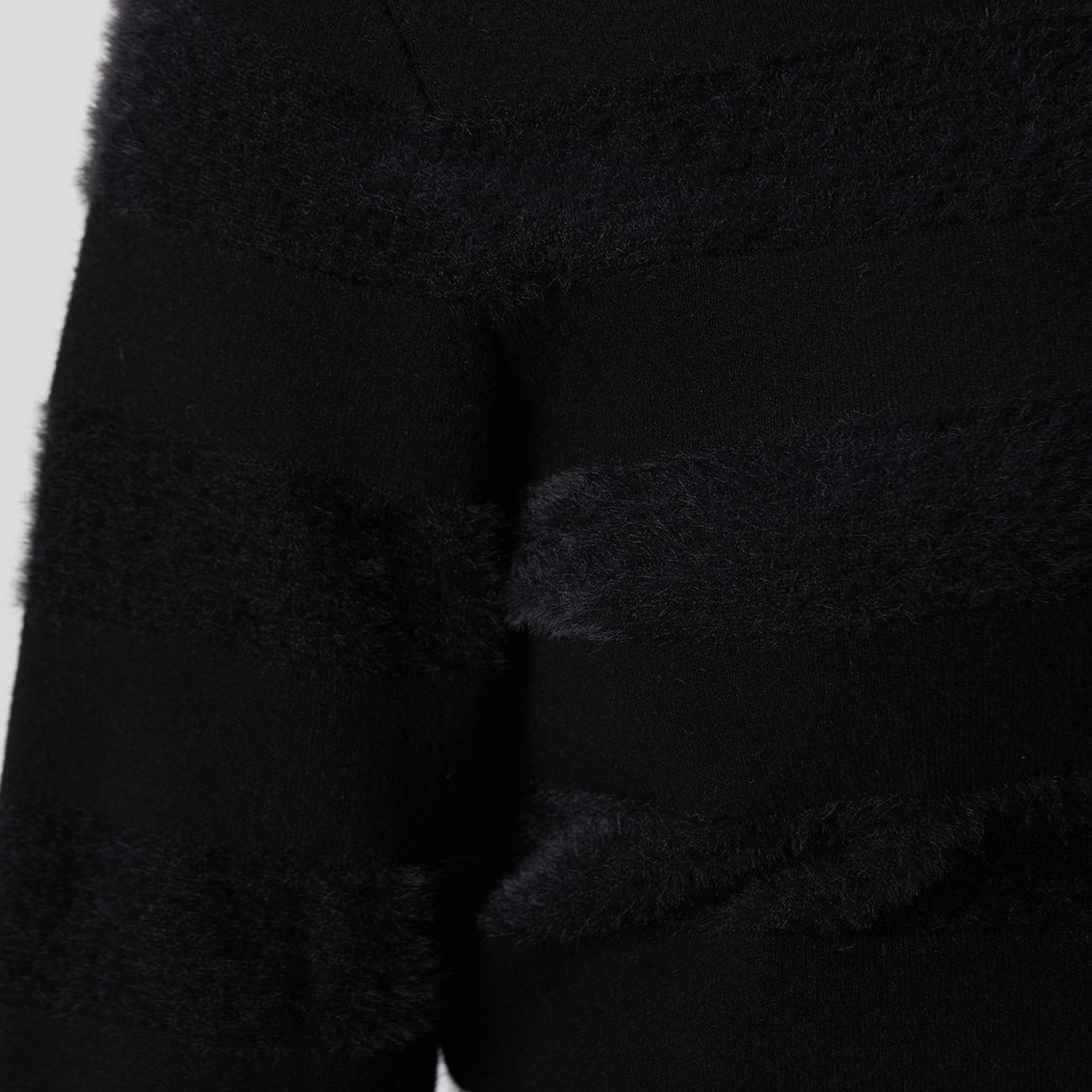 Network Kadın Siyah Çizgili Triko Kazak