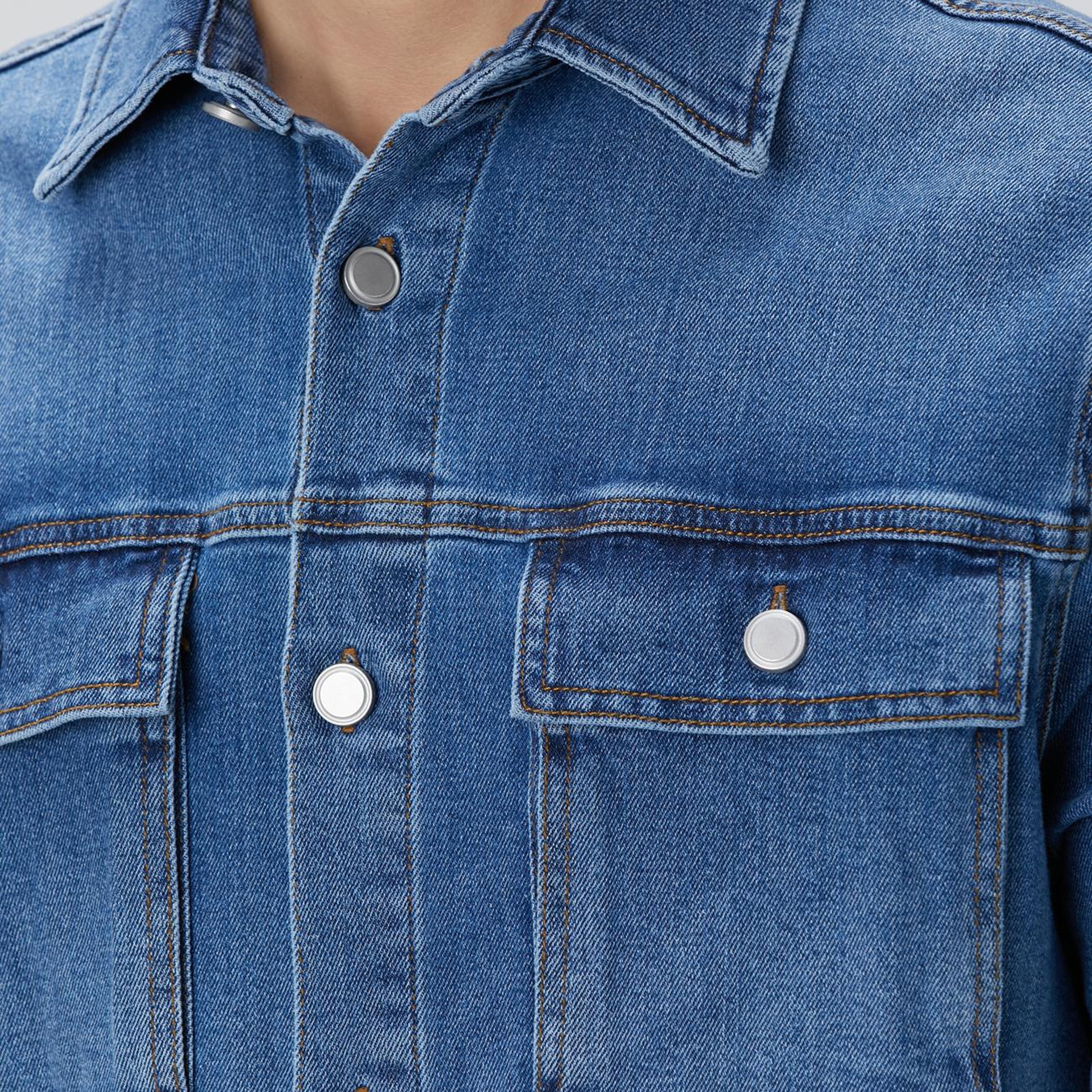 Network Erkek Mavi Denim Gömlek