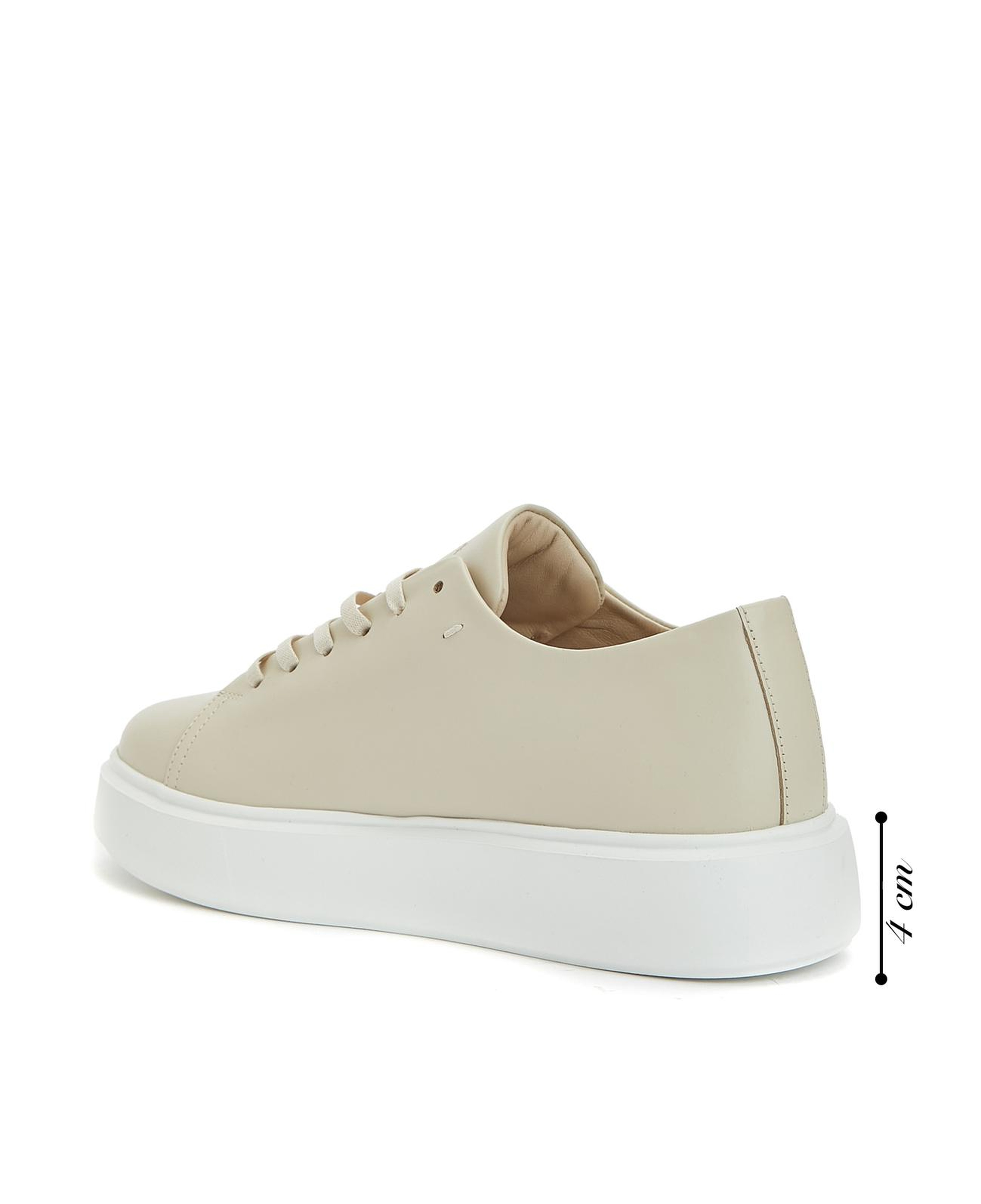 Network Kadın Beyaz Deri Bağcıklı Sneaker