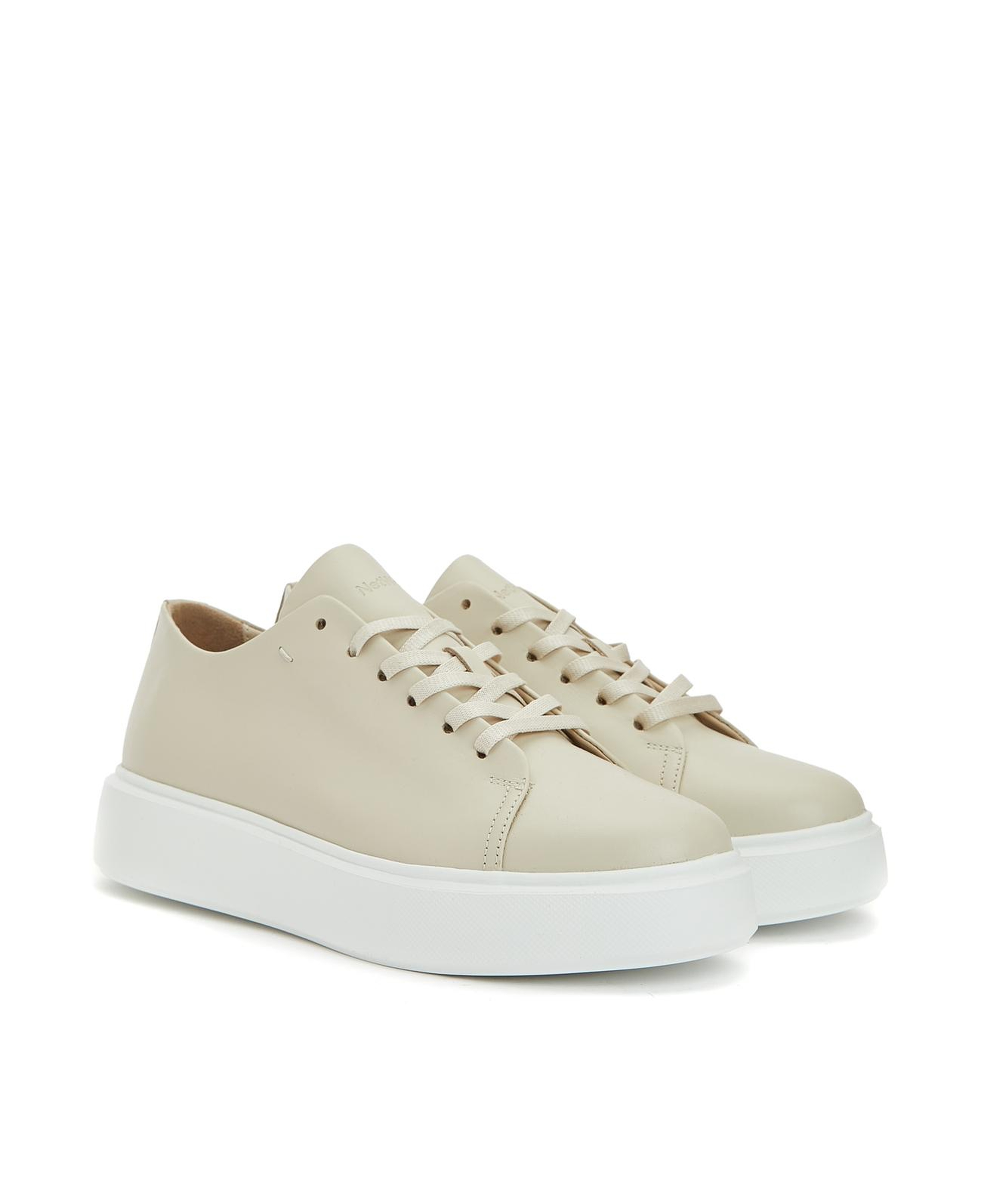 Network Kadın Beyaz Deri Bağcıklı Sneaker