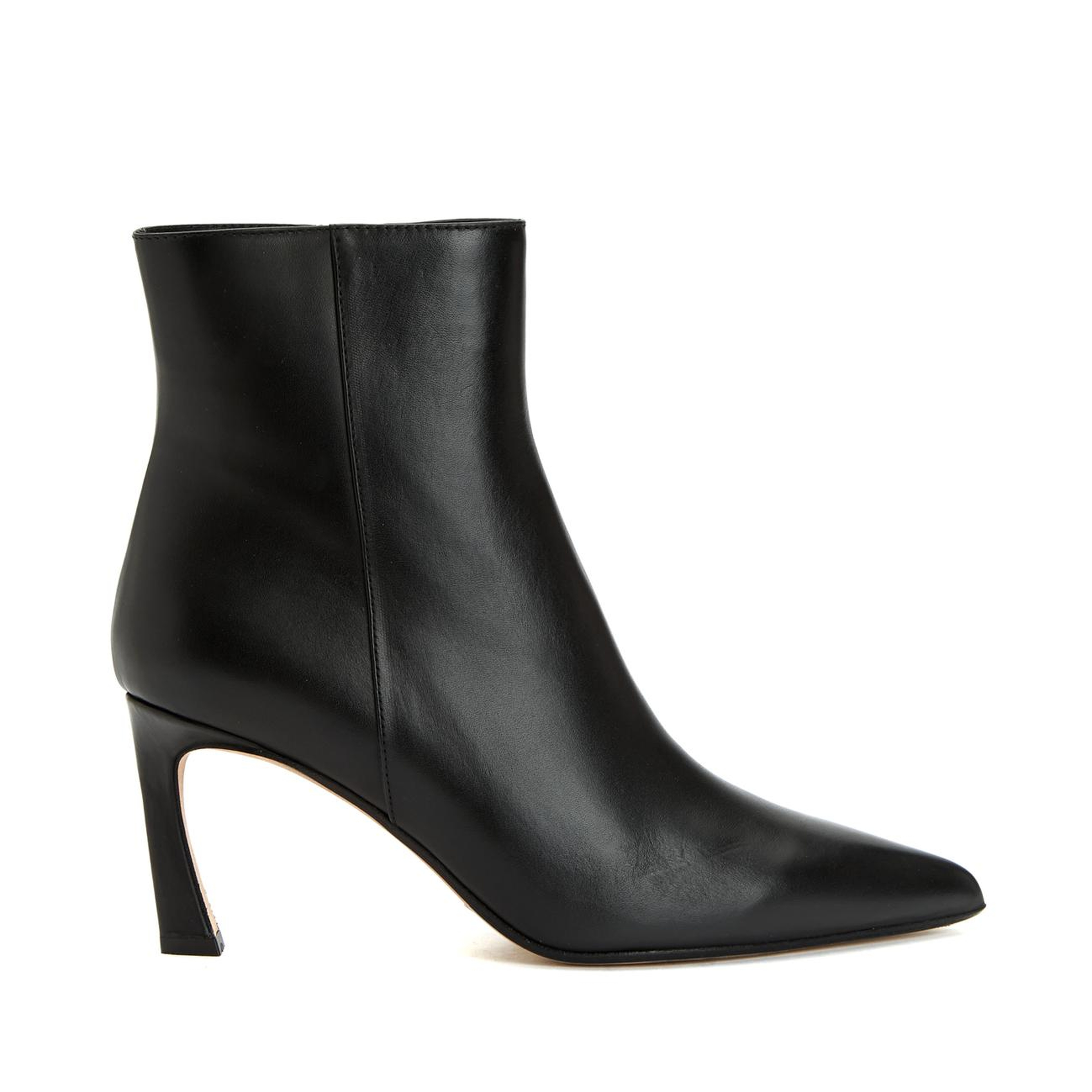 Network Kadın Siyah Topuklu Deri Bot