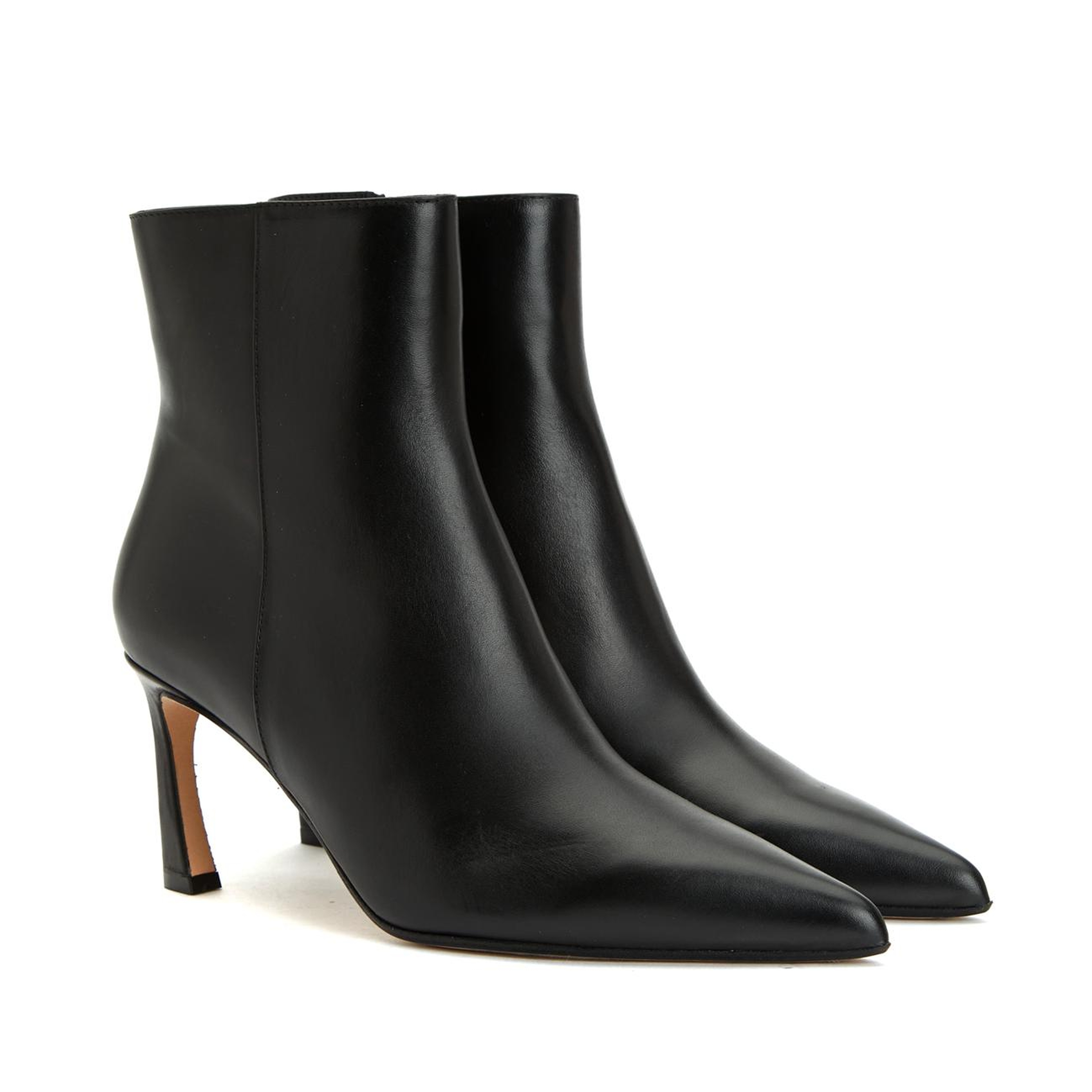 Network Kadın Siyah Topuklu Deri Bot