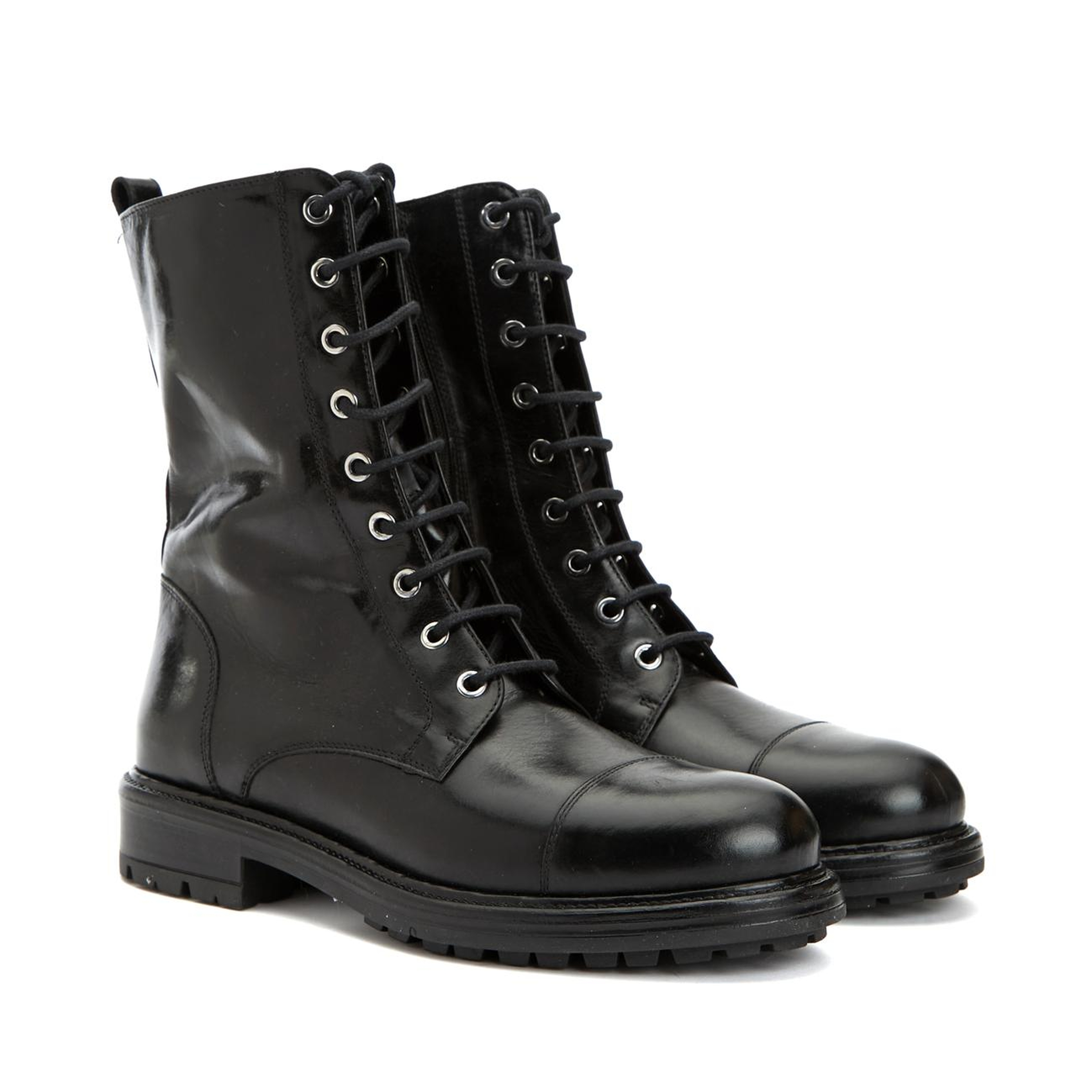 Network Kadın Siyah Deri Bot