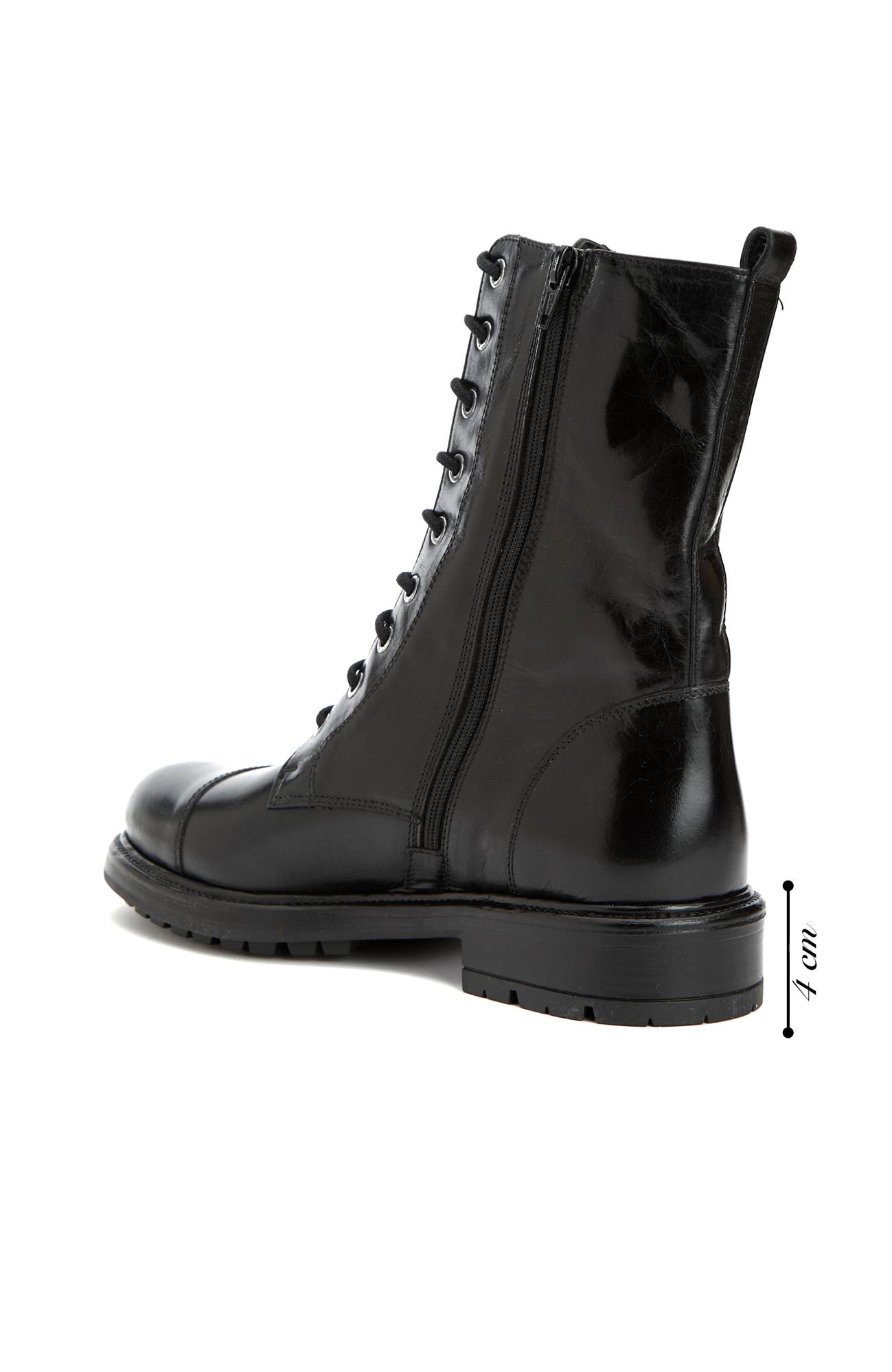 Network Kadın Siyah Deri Bot