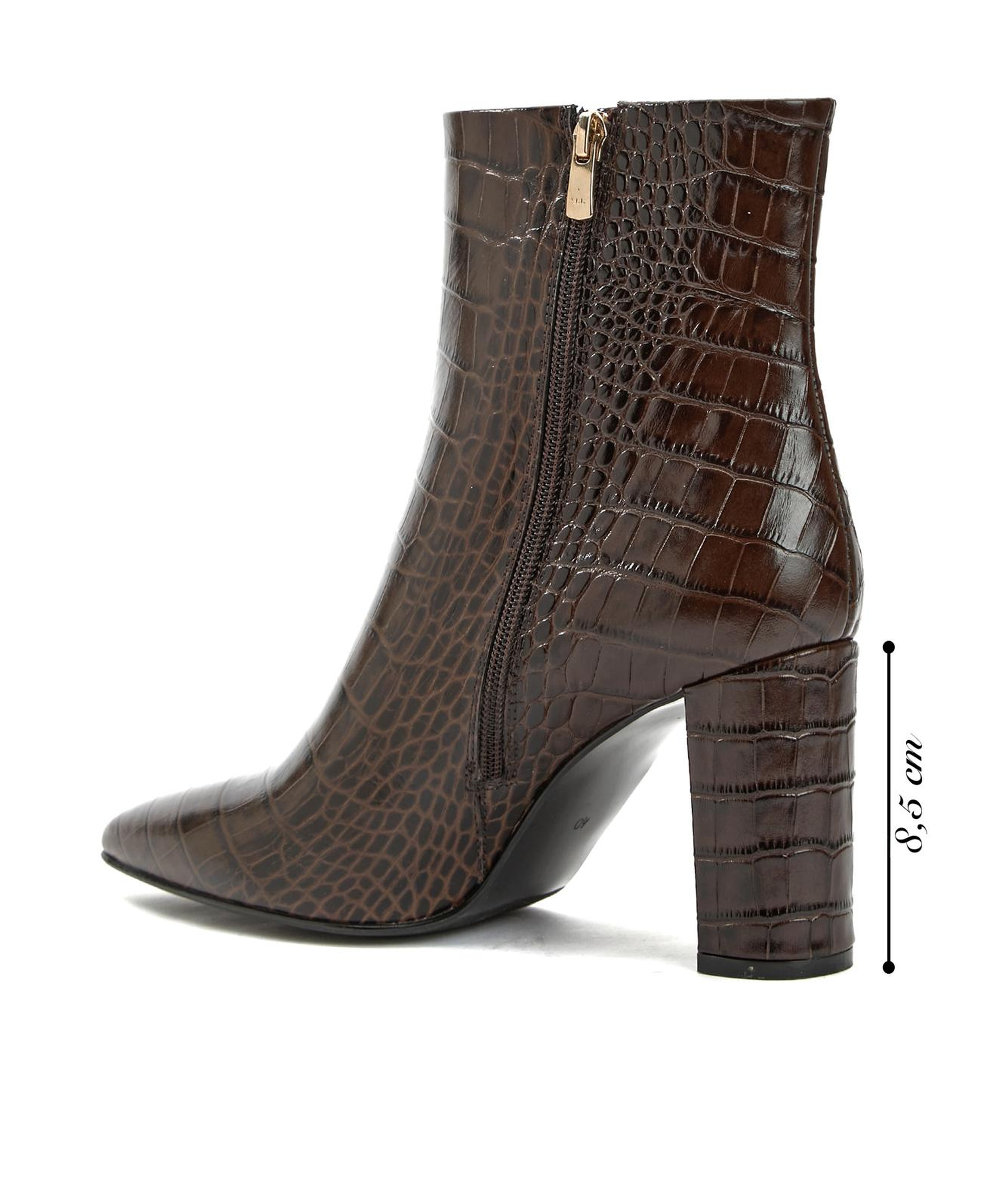 Gh For Nw Kadın George Hogg for NetWork Kahverengi Kroko Desenli Deri Bot