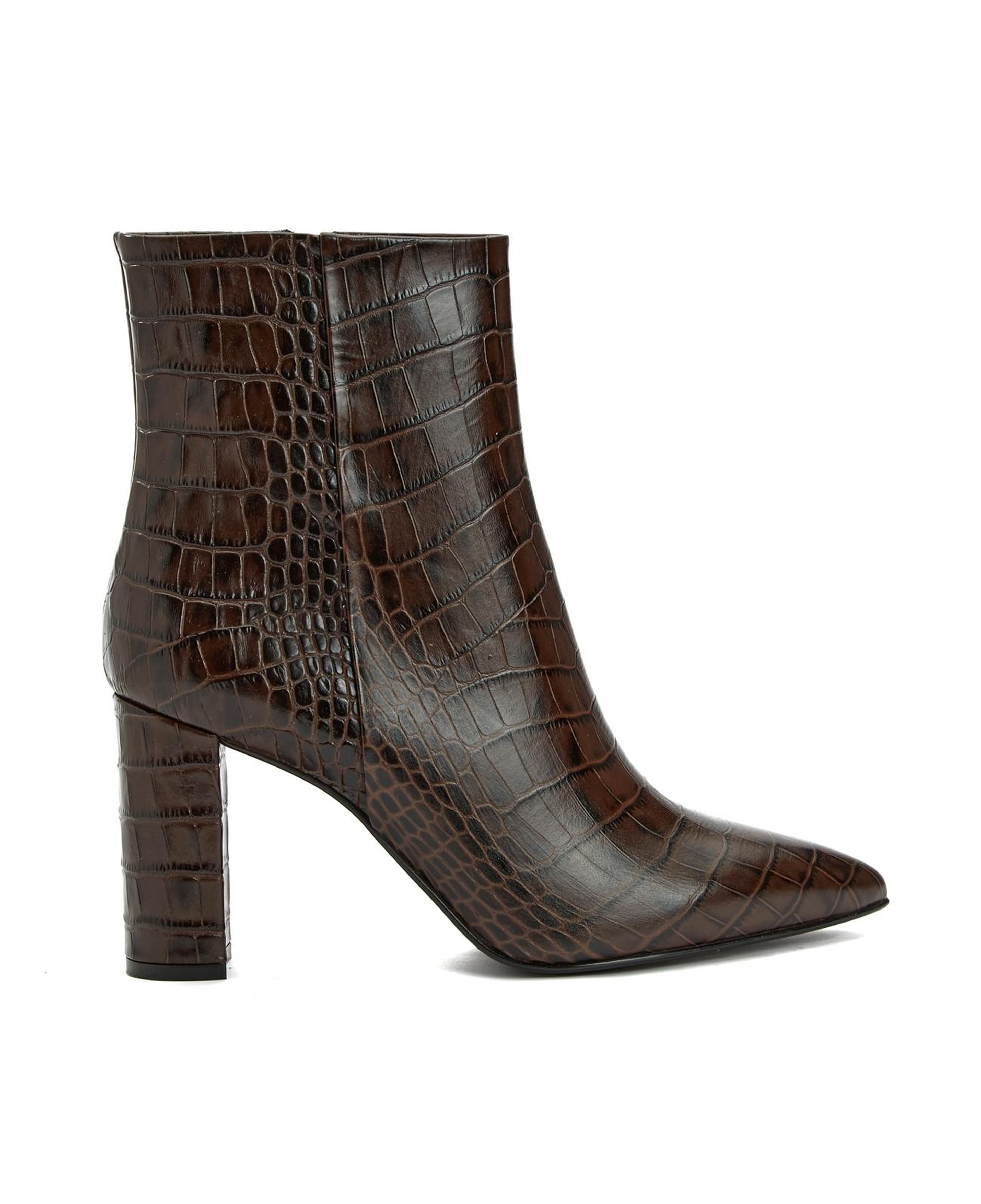 Gh For Nw Kadın George Hogg for NetWork Kahverengi Kroko Desenli Deri Bot