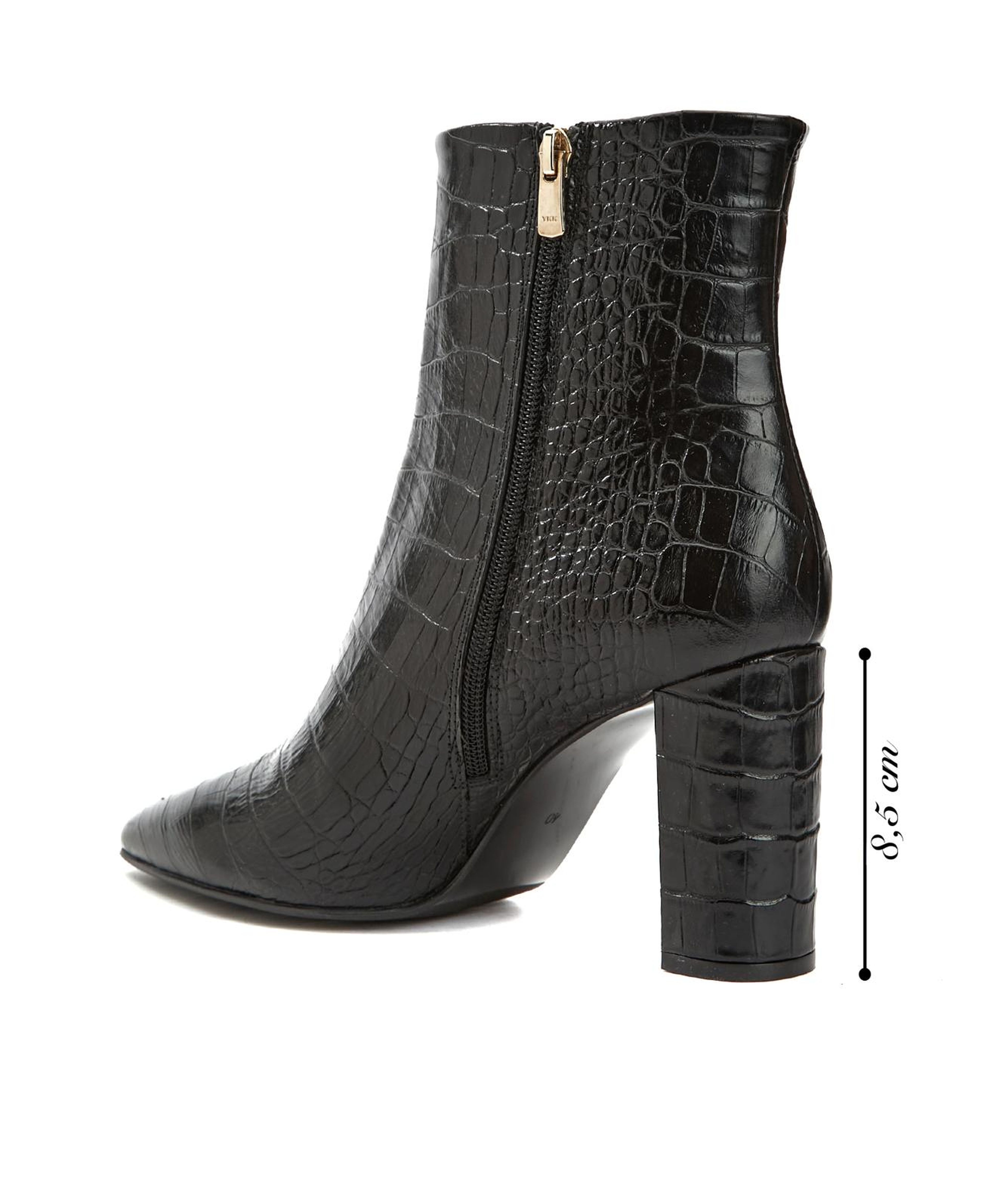 Gh For Nw Kadın George Hogg for NetWork Siyah Kroko Desenli Deri Bot