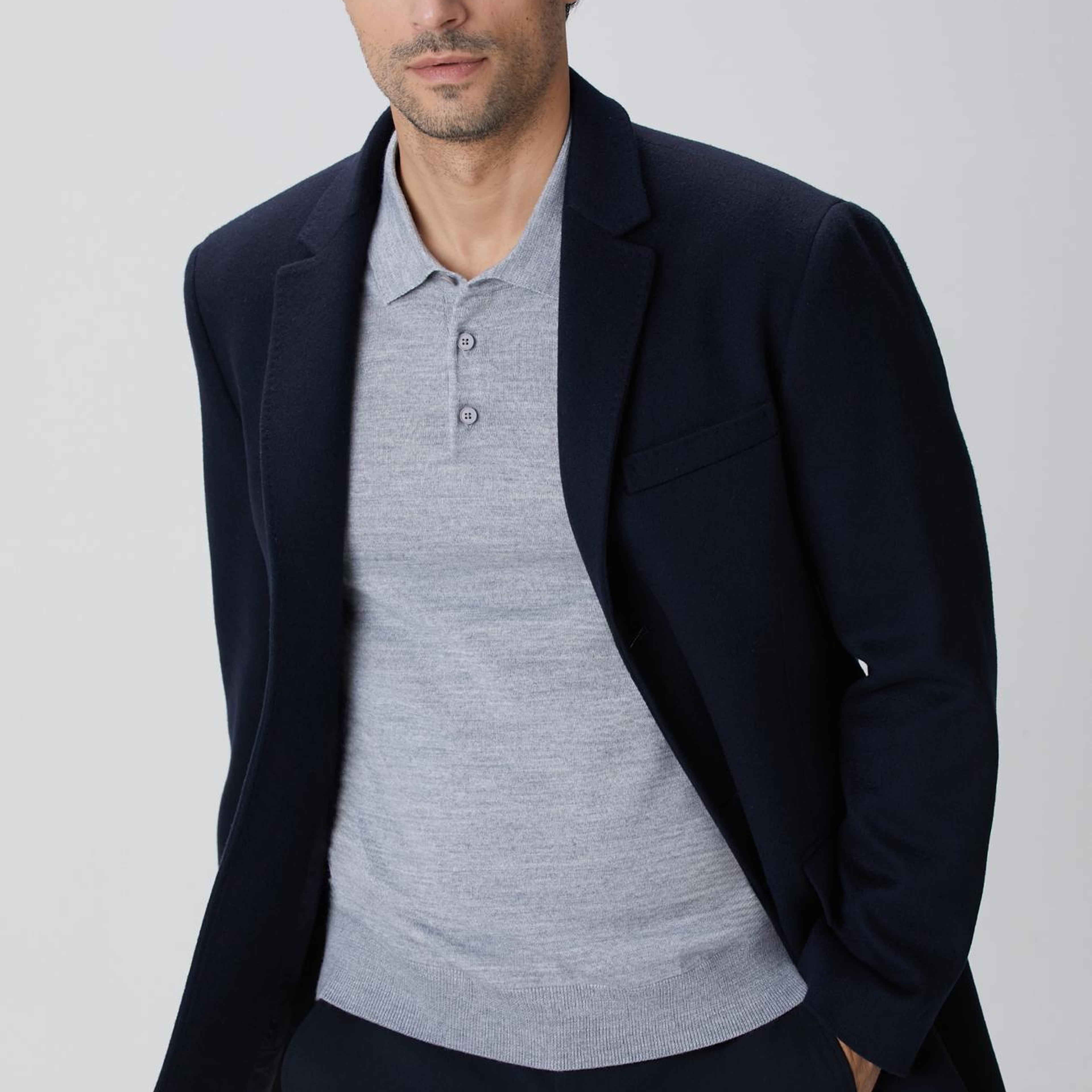 Network Erkek Limited Lacivert Kaşmir Palto