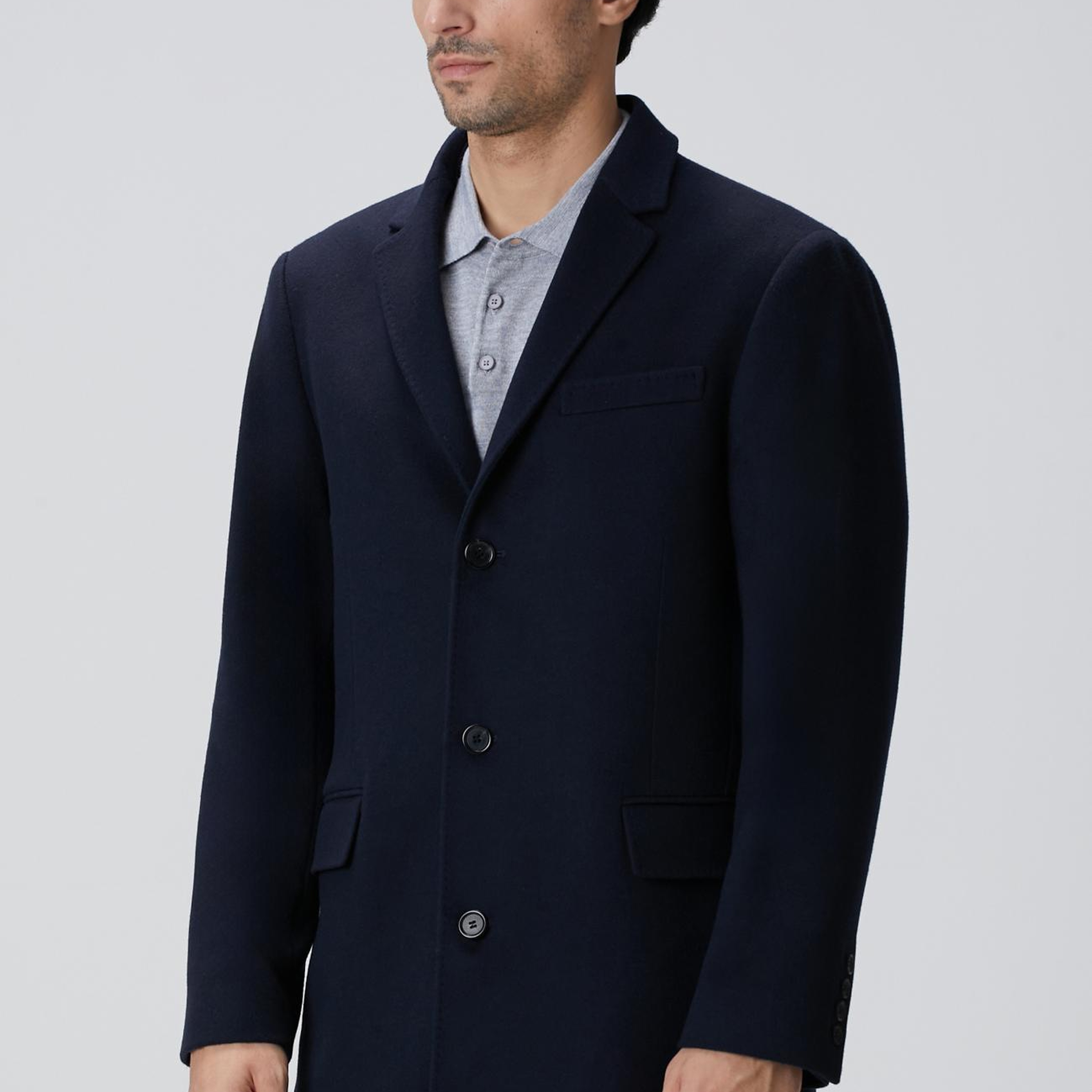 Network Erkek Limited Lacivert Kaşmir Palto