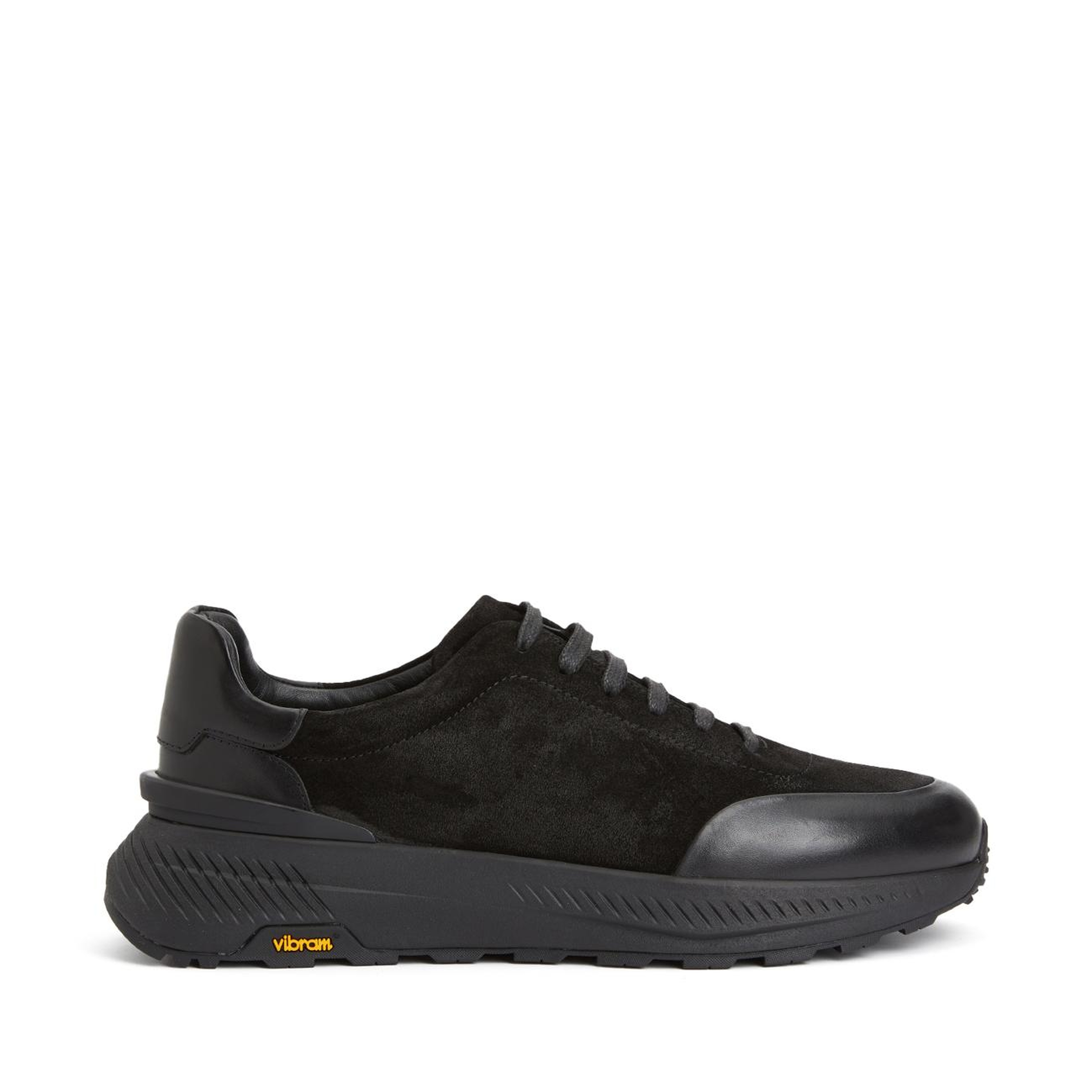 Network Erkek Siyah Deri Sneaker