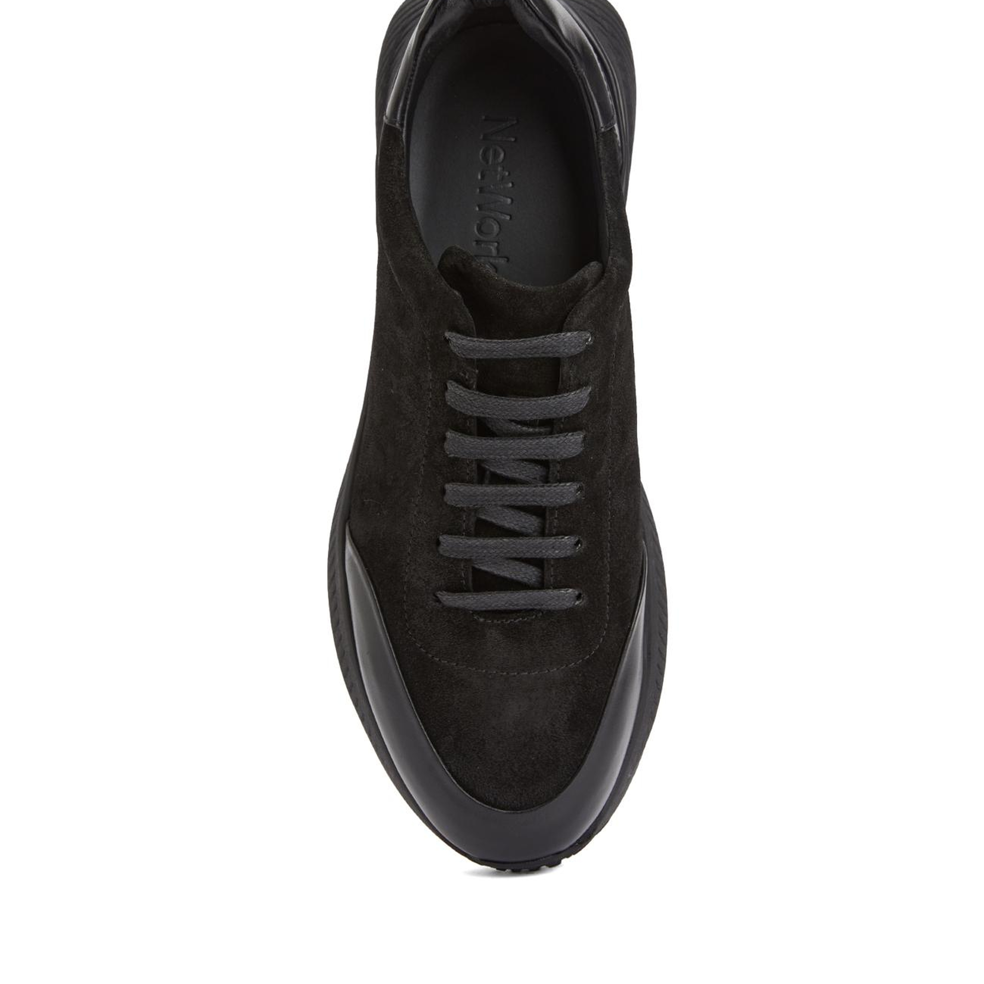 Network Erkek Siyah Deri Sneaker