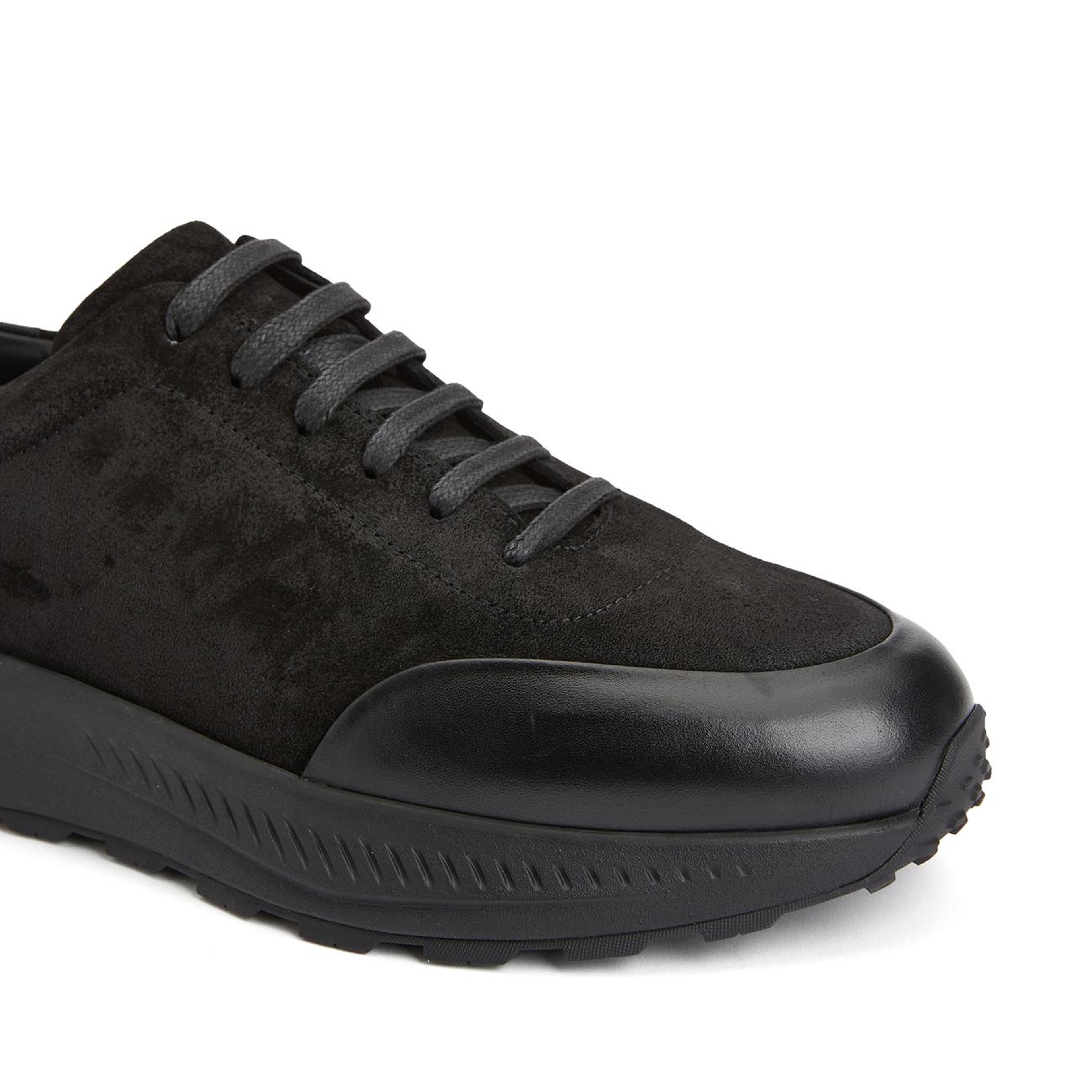 Network Erkek Siyah Deri Sneaker