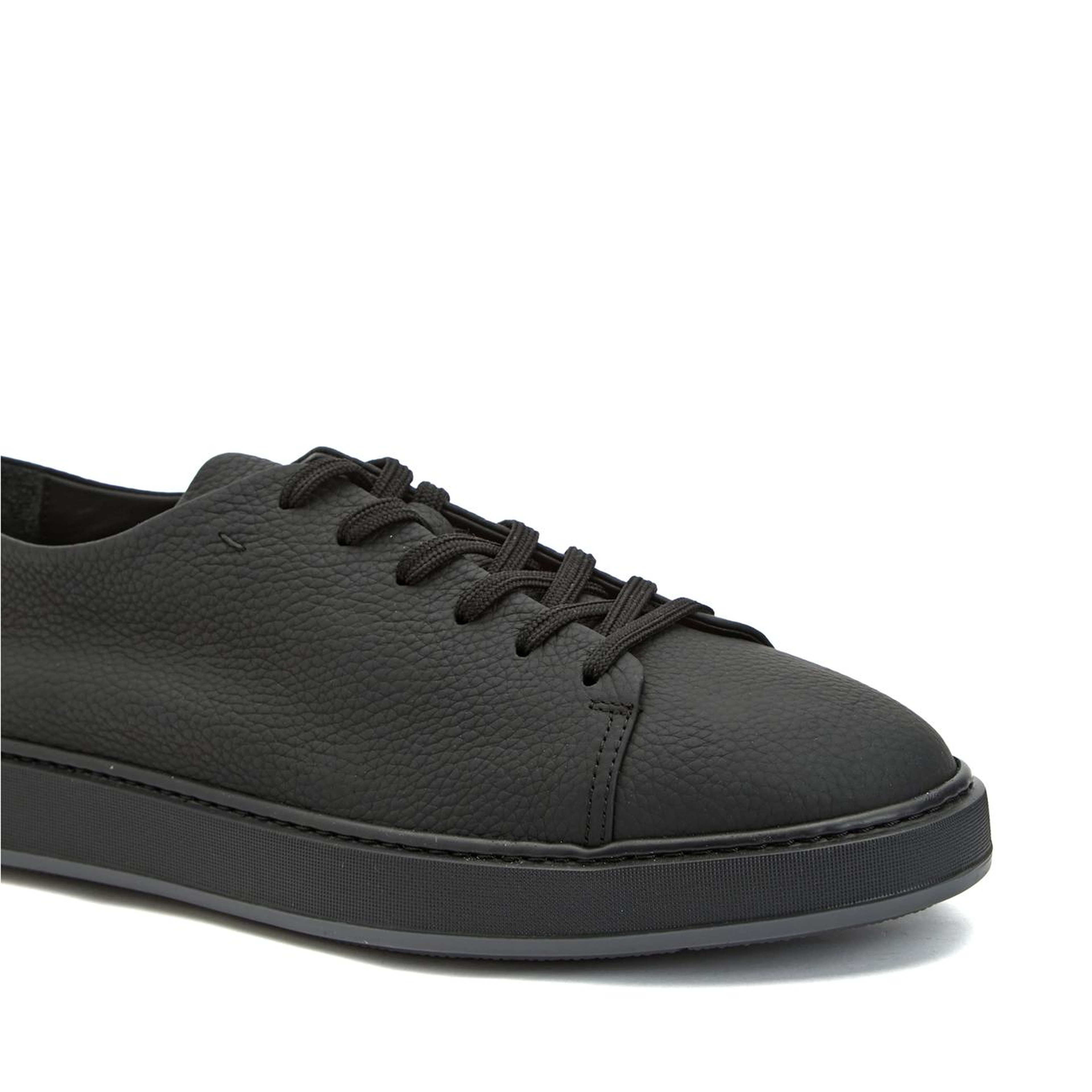 Network Erkek Siyah Deri Sneaker