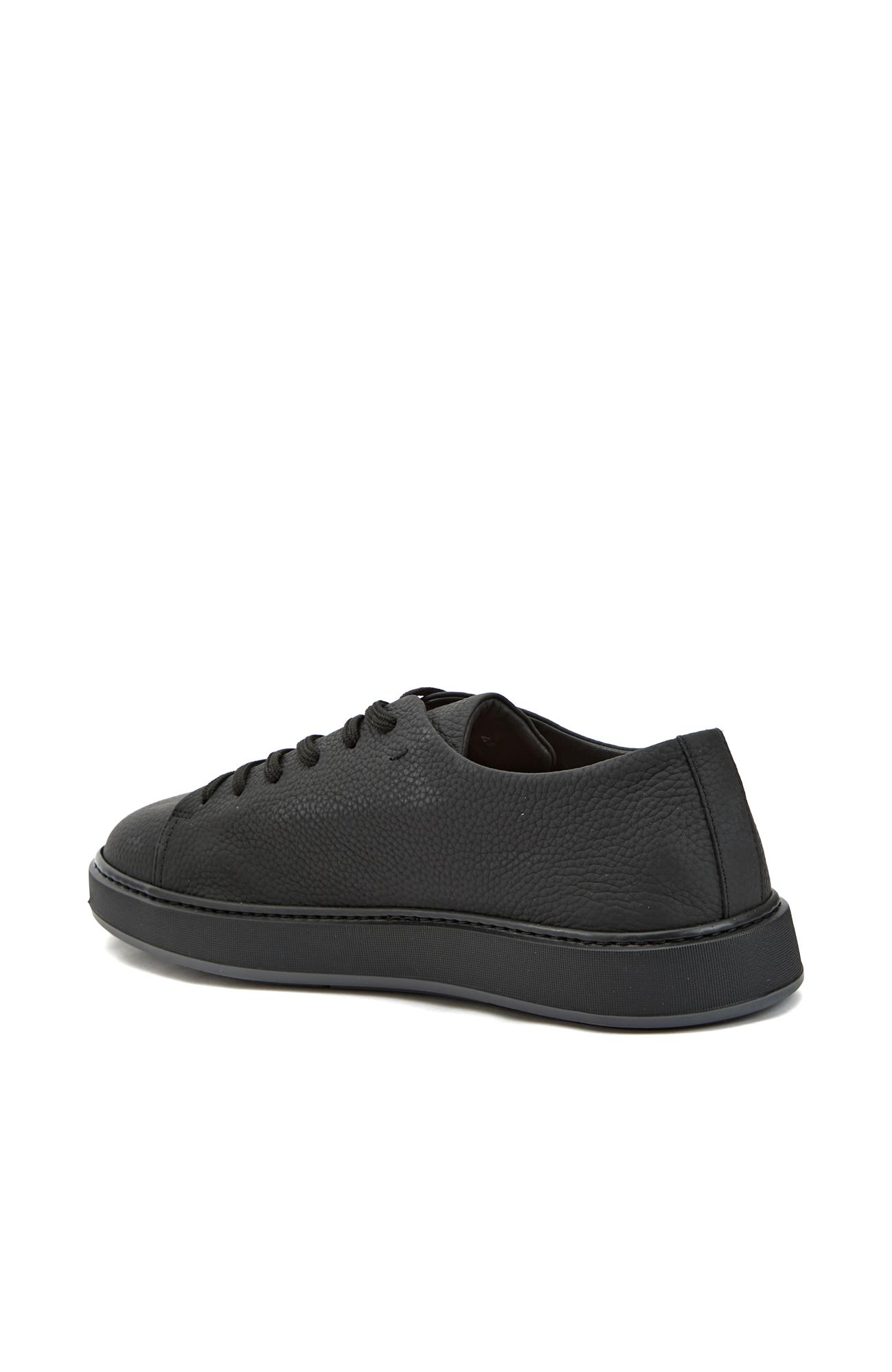 Network Erkek Siyah Deri Sneaker