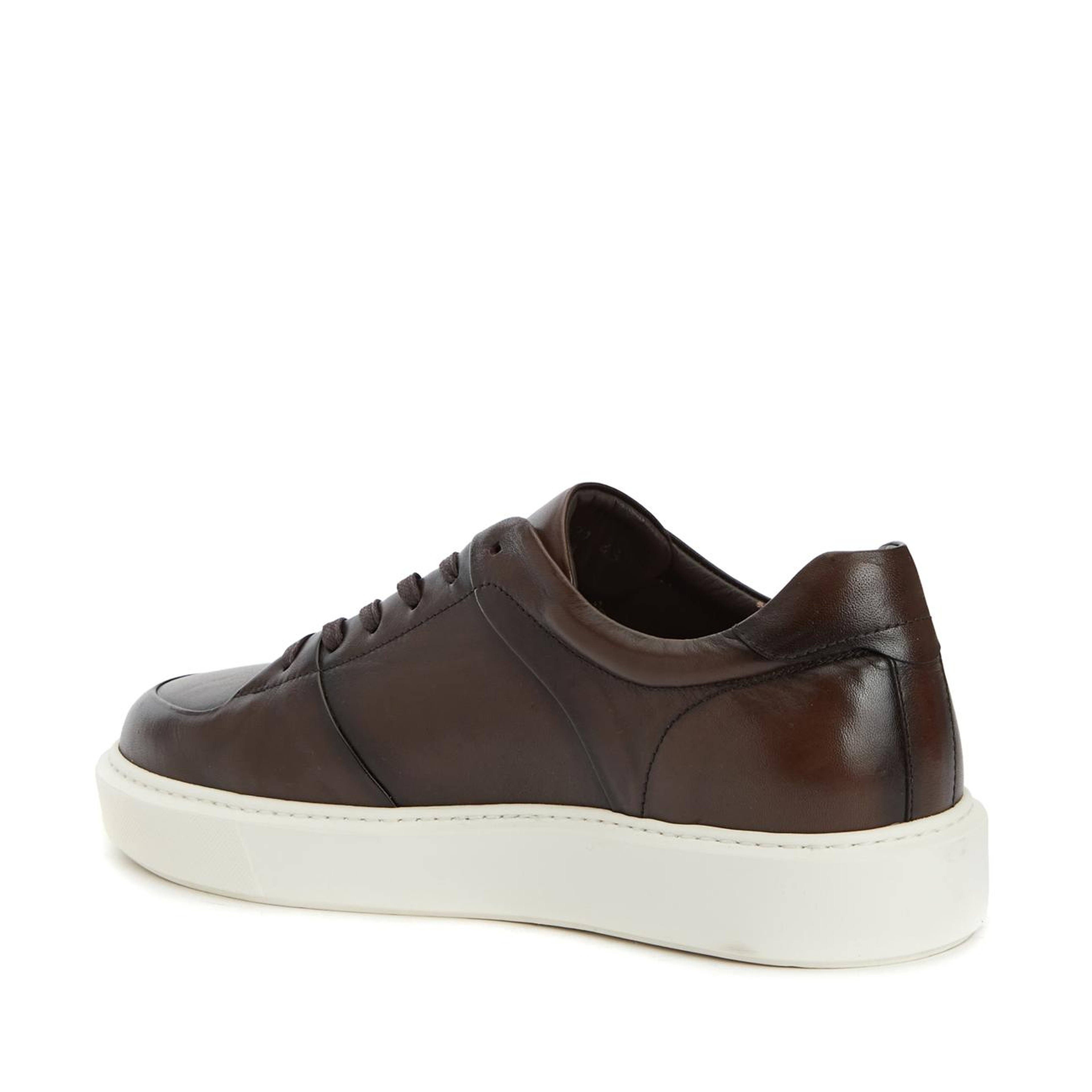 Network Erkek Kahverengi Deri Sneaker