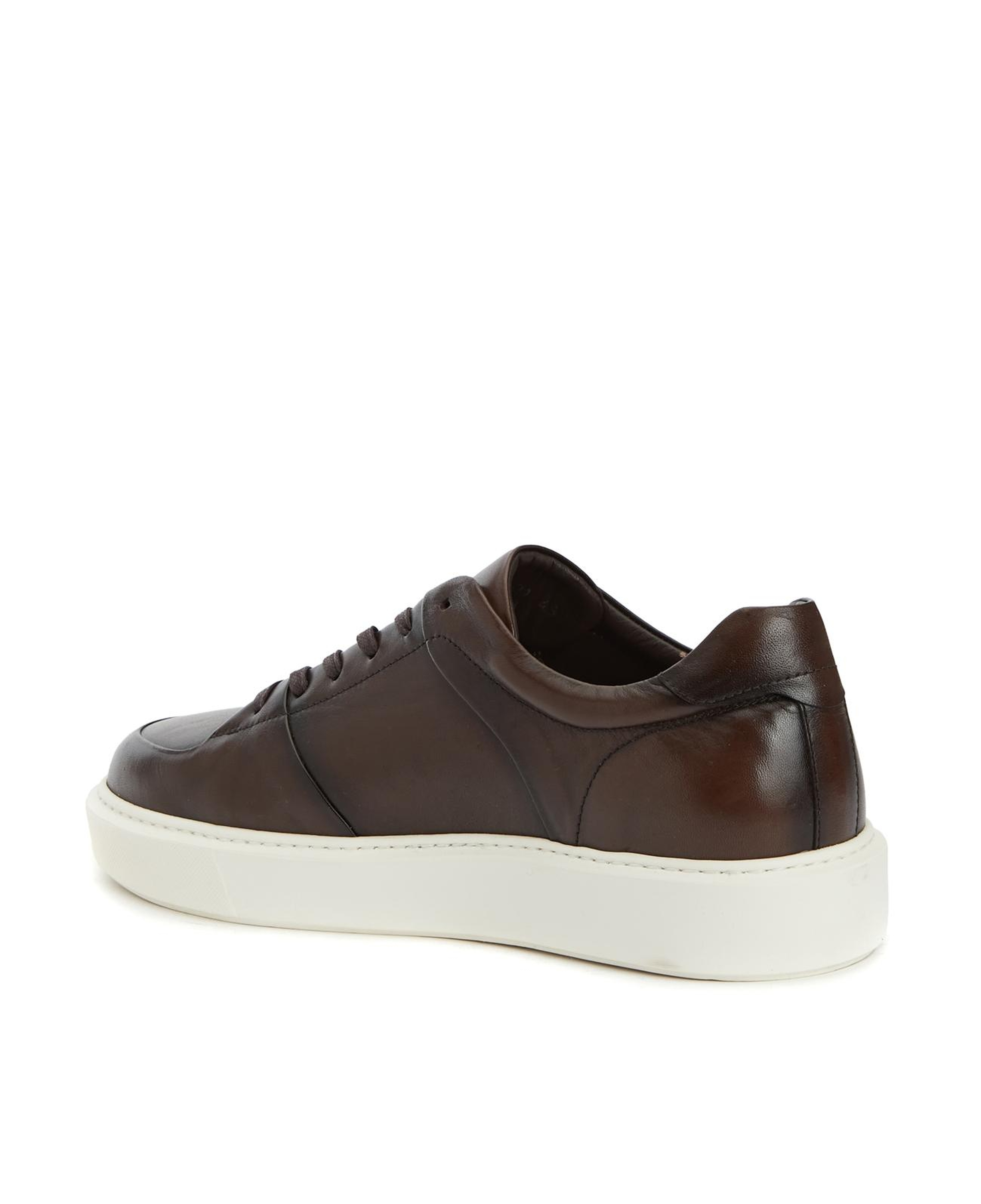 Network Erkek Kahverengi Deri Sneaker