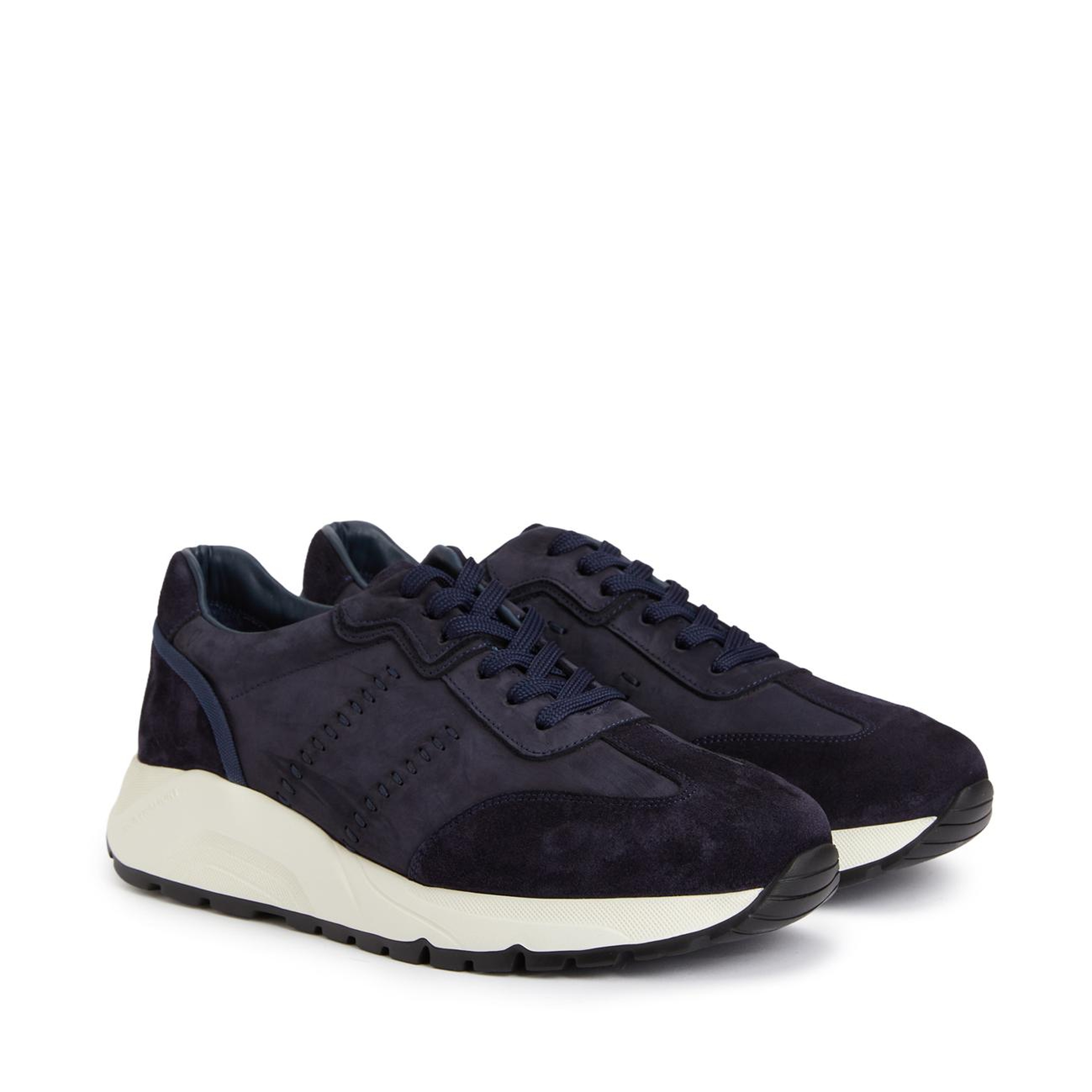 Network Erkek Lacivert Süet Garnili Sneaker