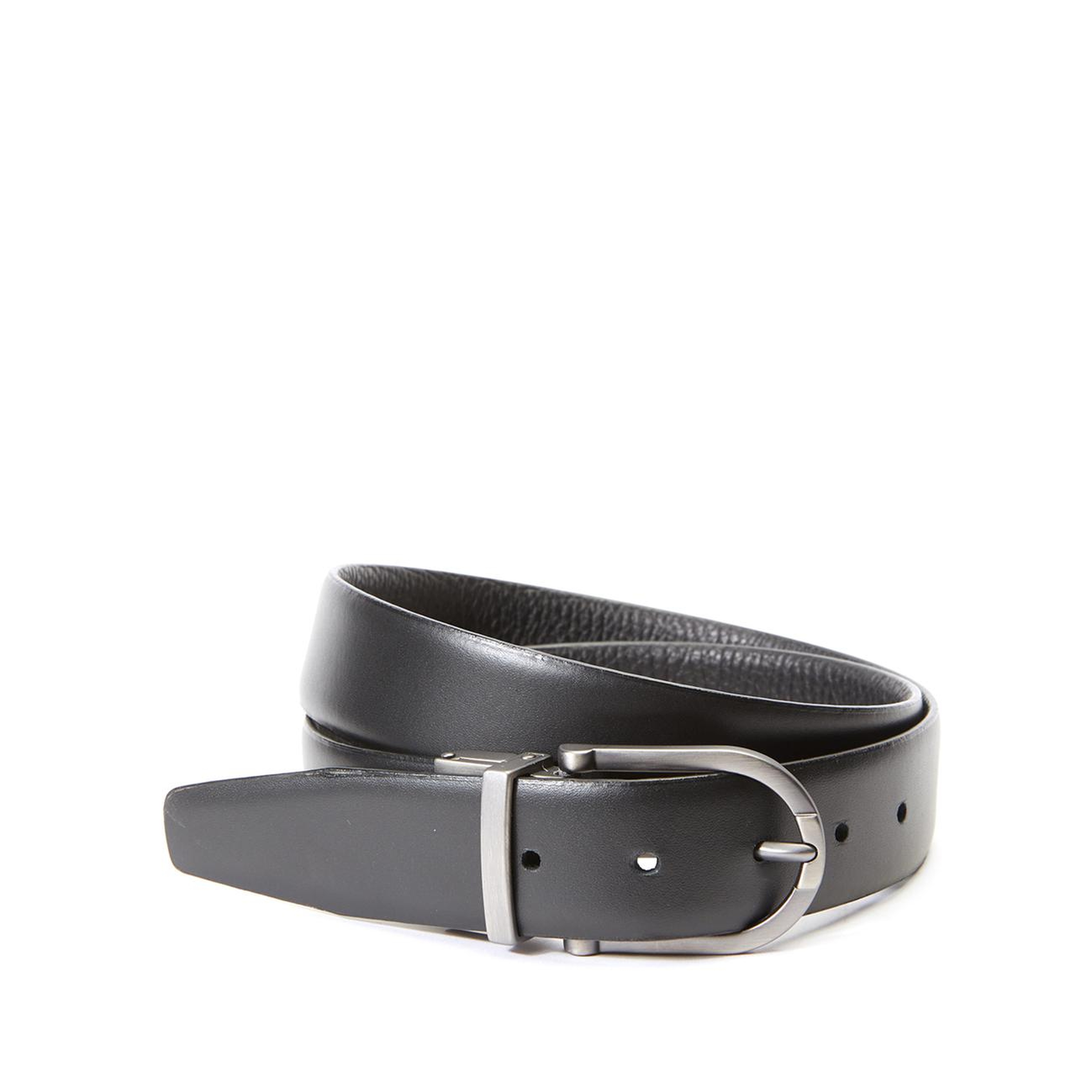 Network Erkek Siyah Deri Kemer