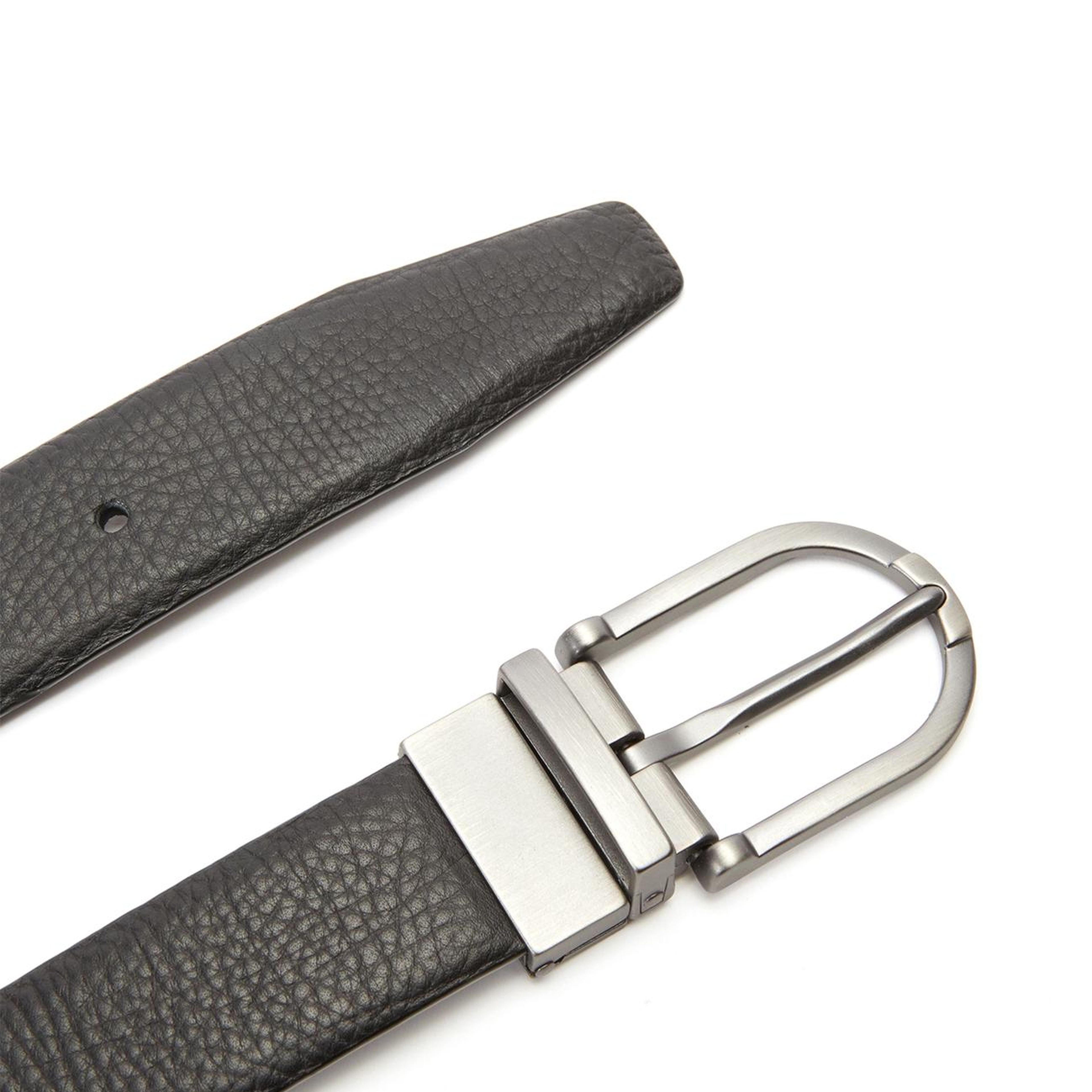 Network Erkek Siyah Deri Kemer