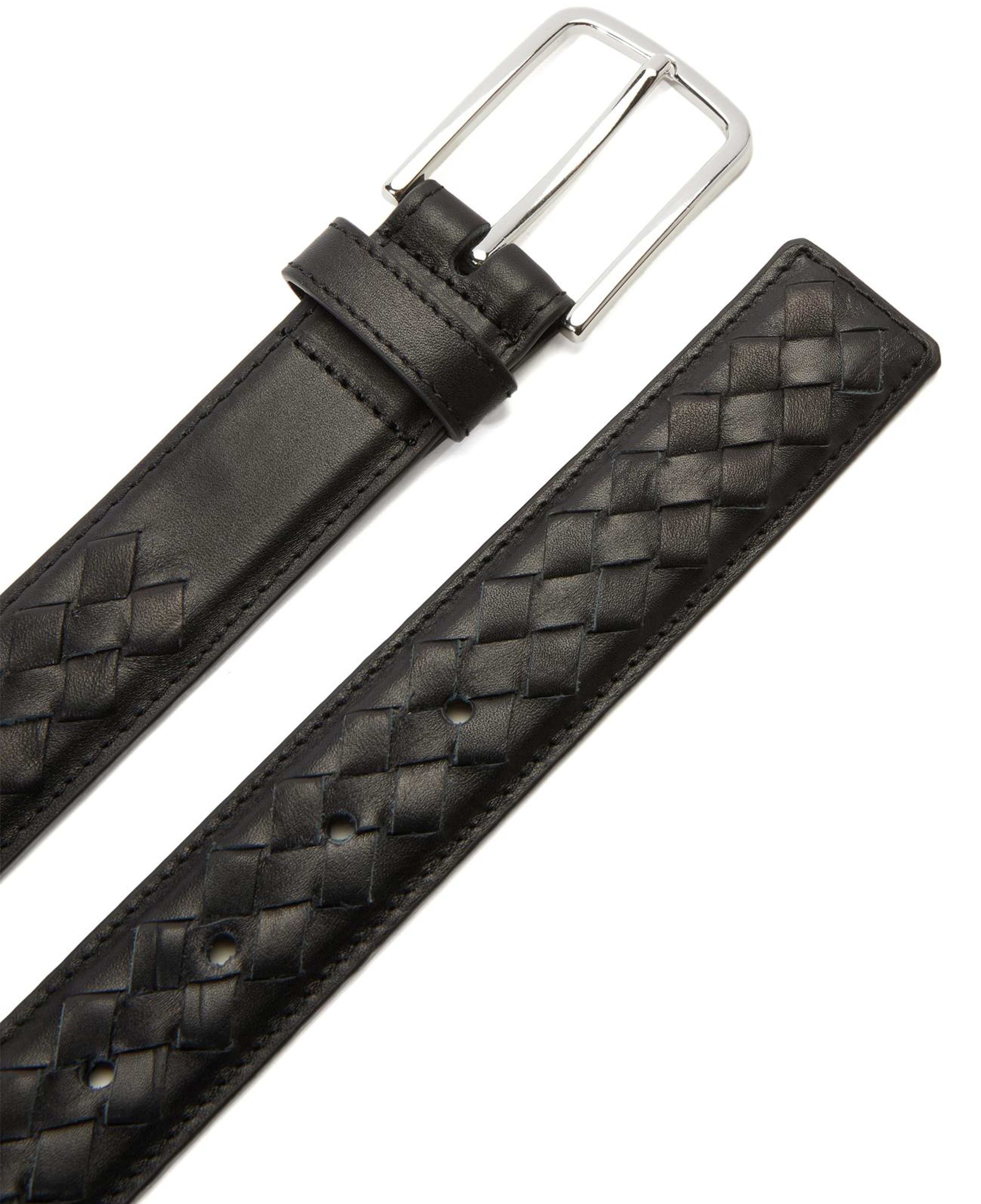 Network Erkek Siyah Deri Kemer