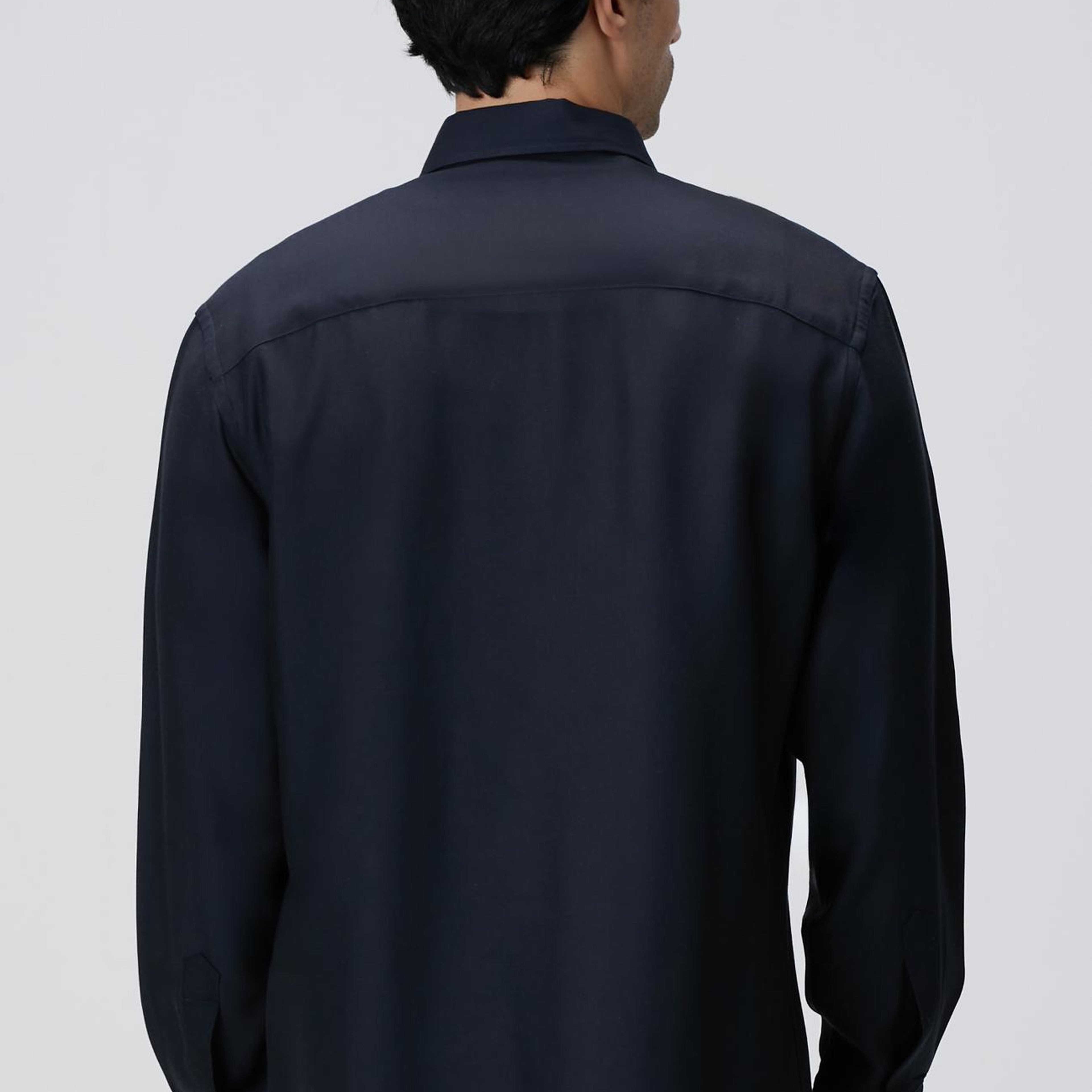 Network Erkek Koyu Lacivert Çıtçıtlı Gömlek