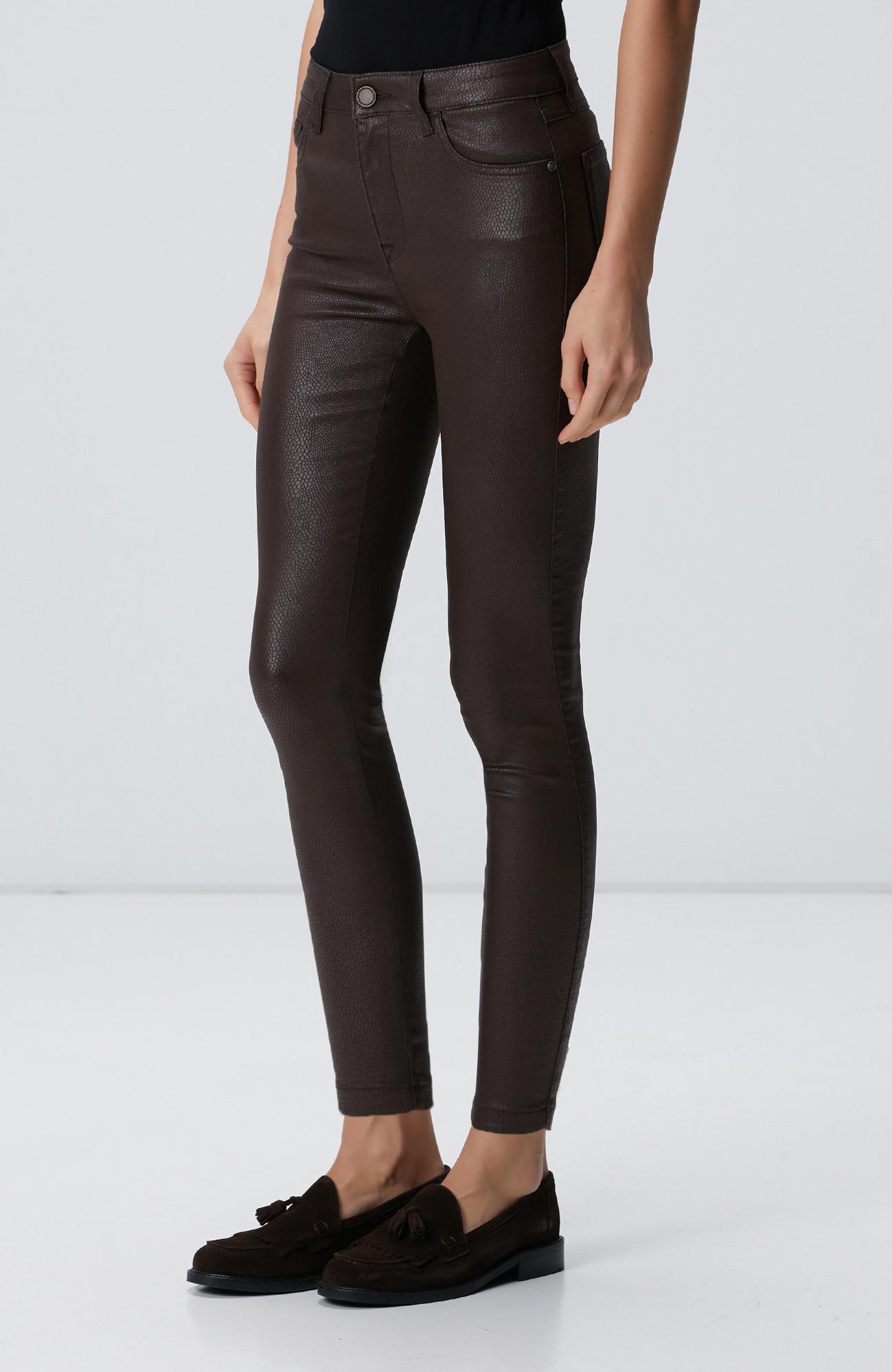 Network Kadın Kahverengi Kaplamalı Casual Pantolon