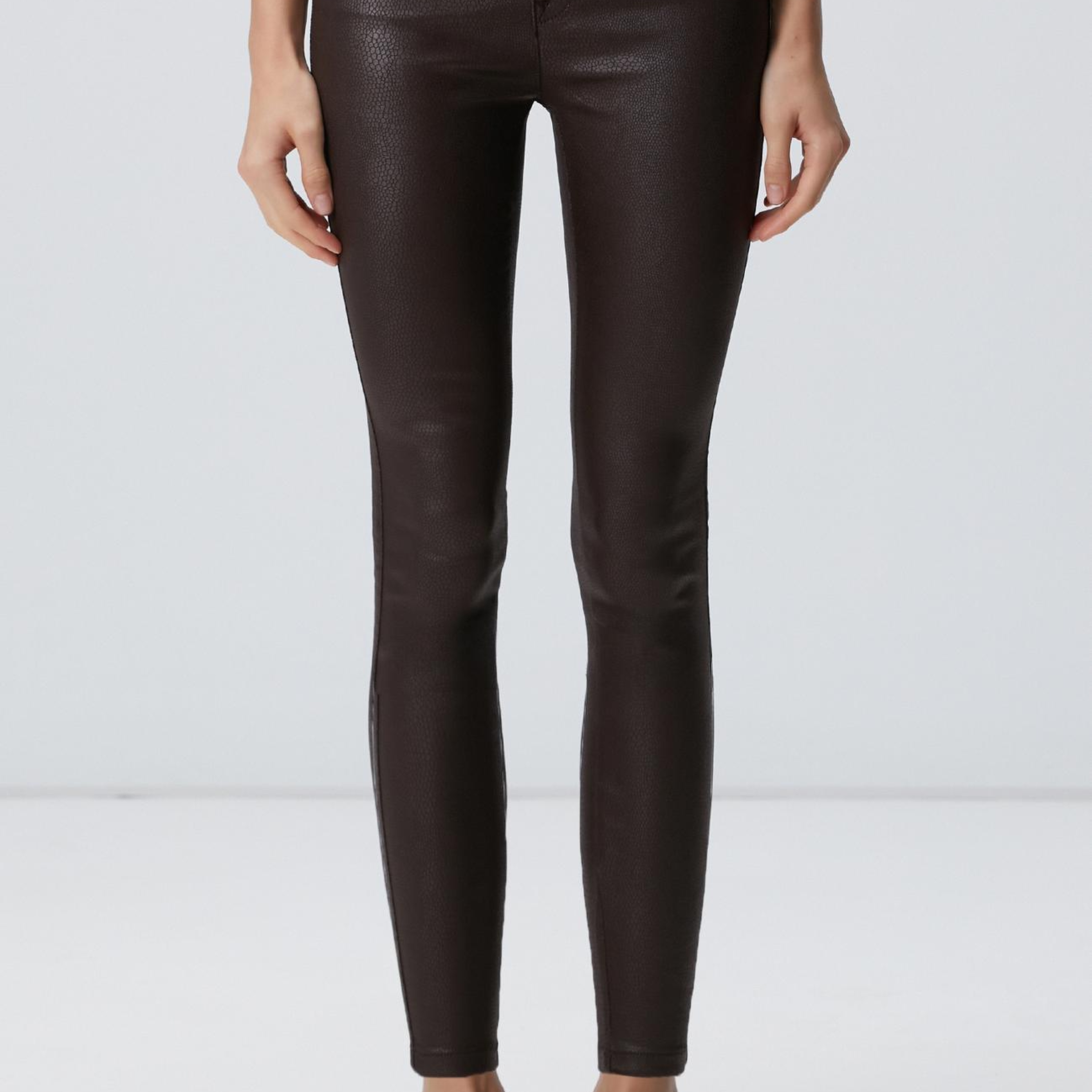 Network Kadın Kahverengi Kaplamalı Casual Pantolon