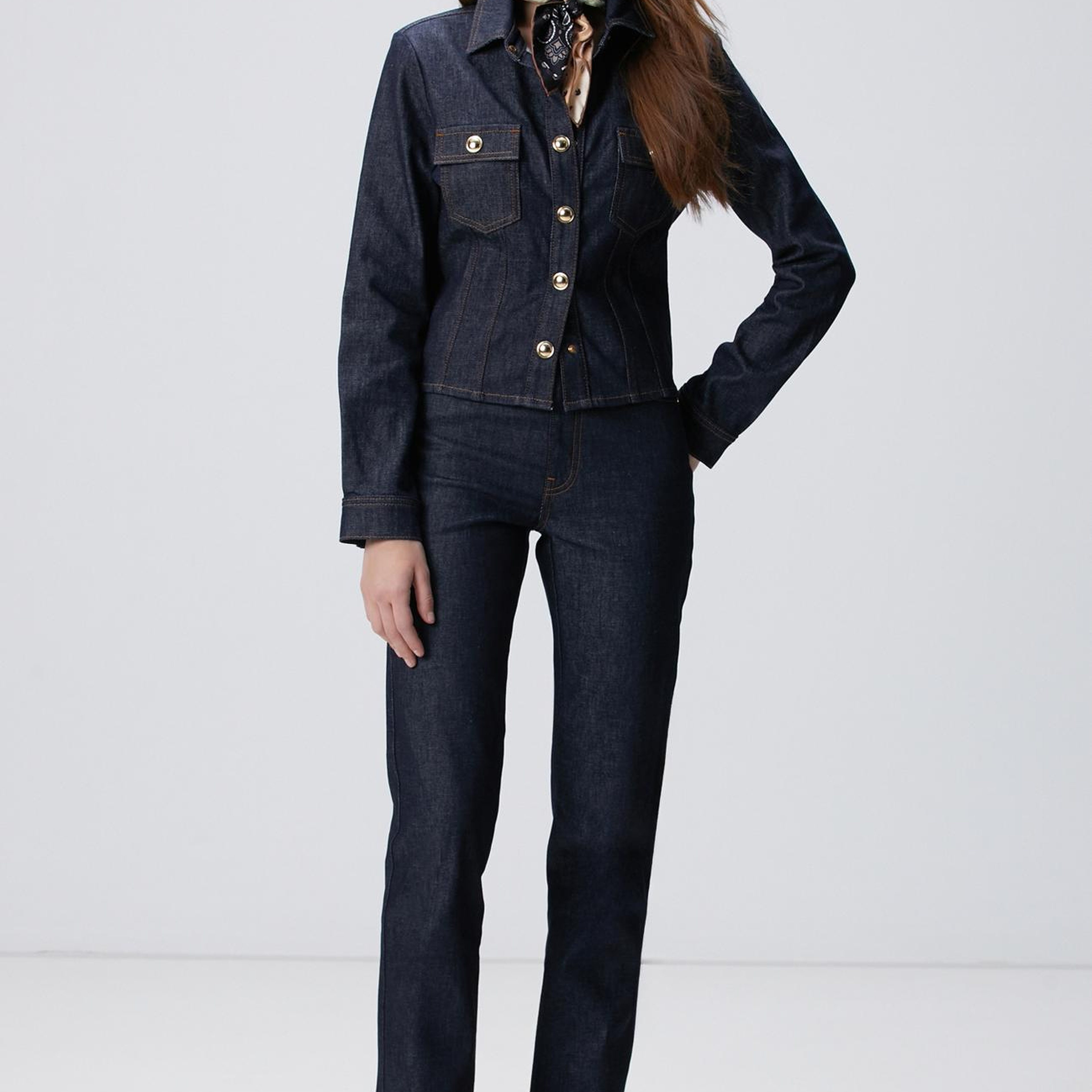 Network Kadın Lacivert Bootcut Denim Pantolon