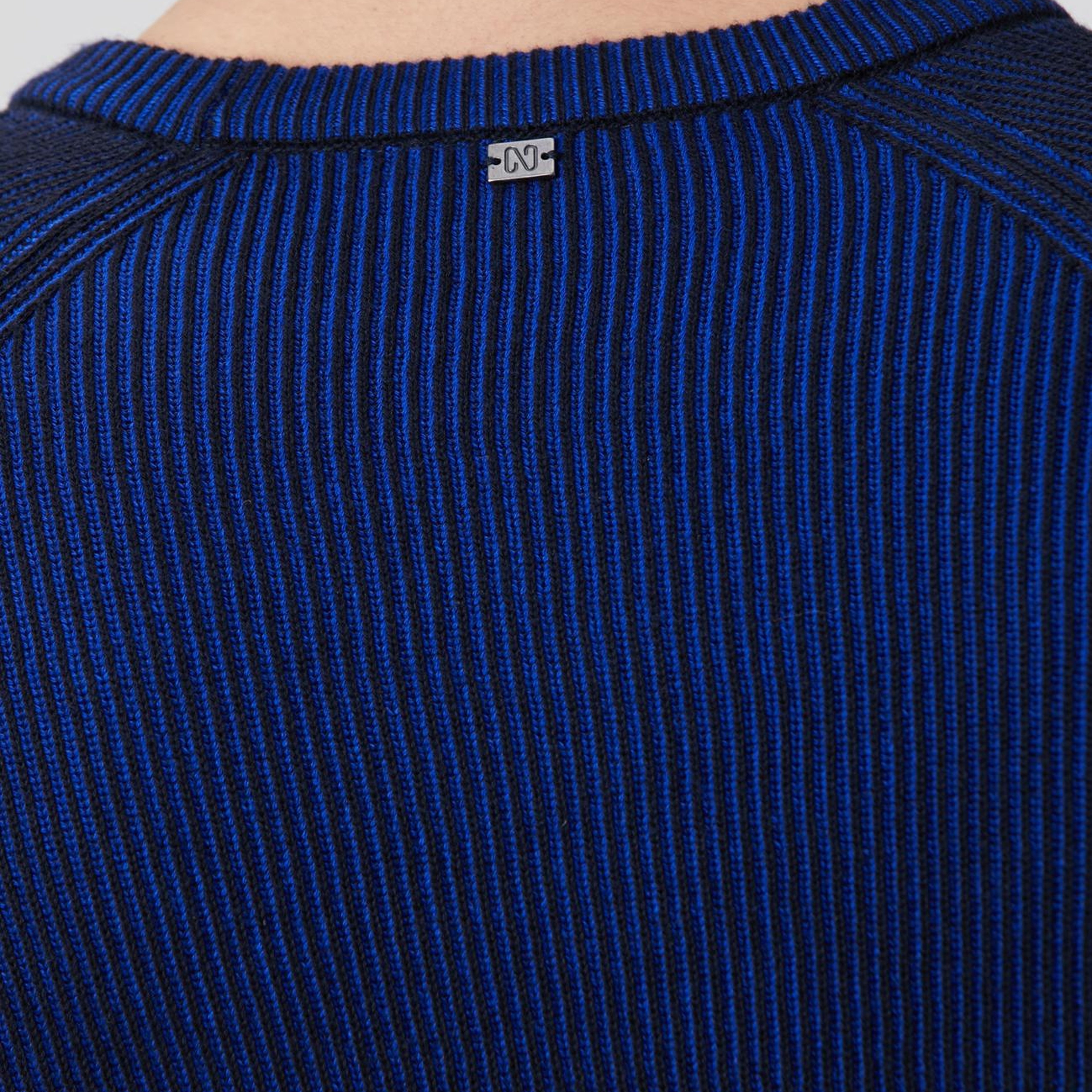 Network Erkek Lacivert Fitilli Kazak