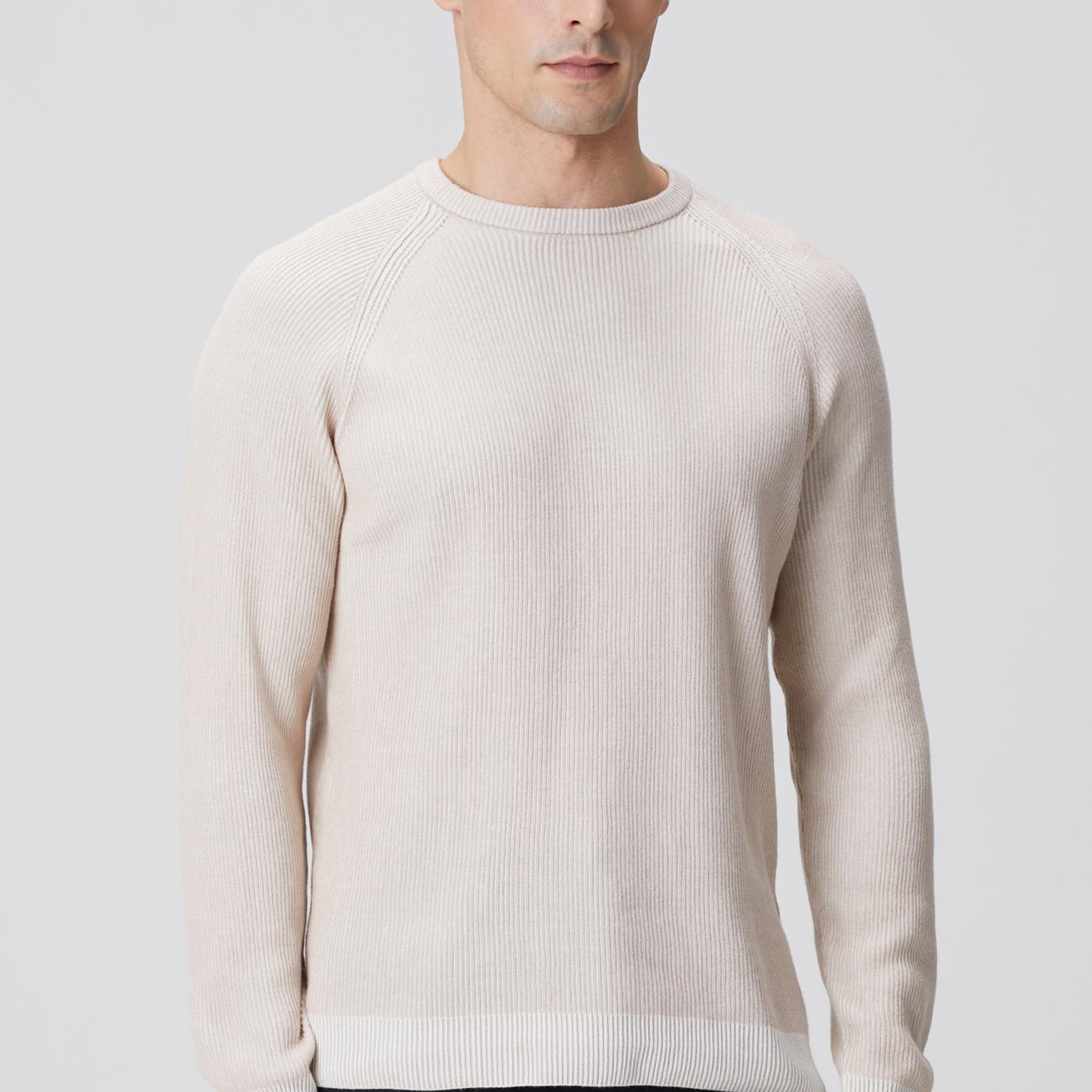 Network Erkek Bej Fitilli Kazak