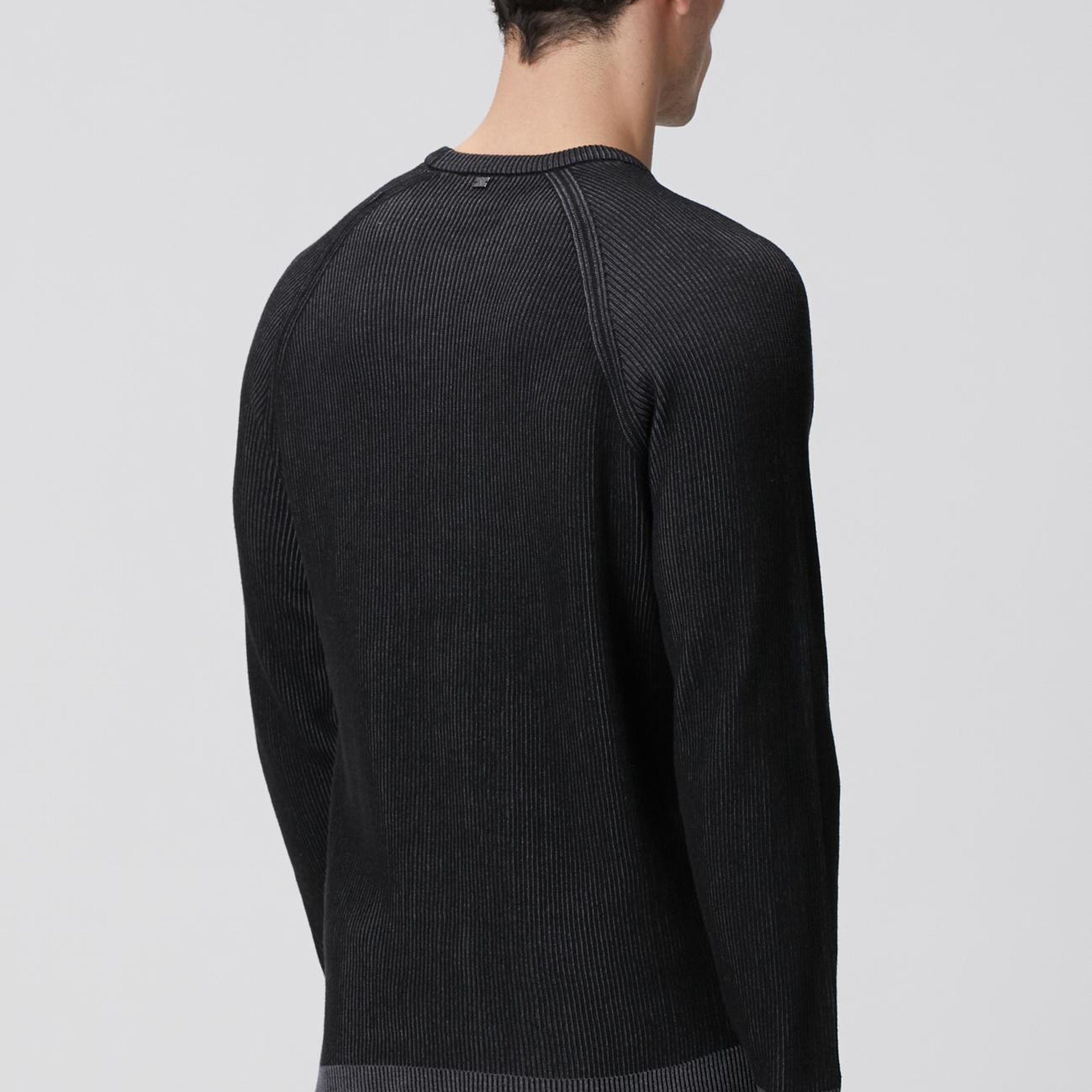 Network Erkek Siyah Fitilli Kazak