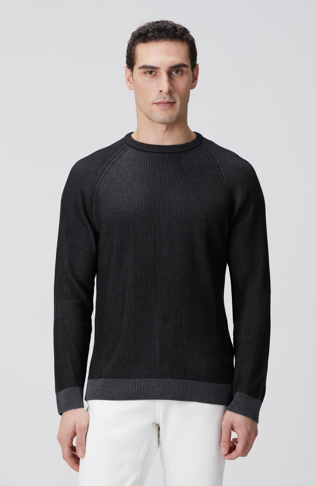 Network Erkek Siyah Fitilli Kazak