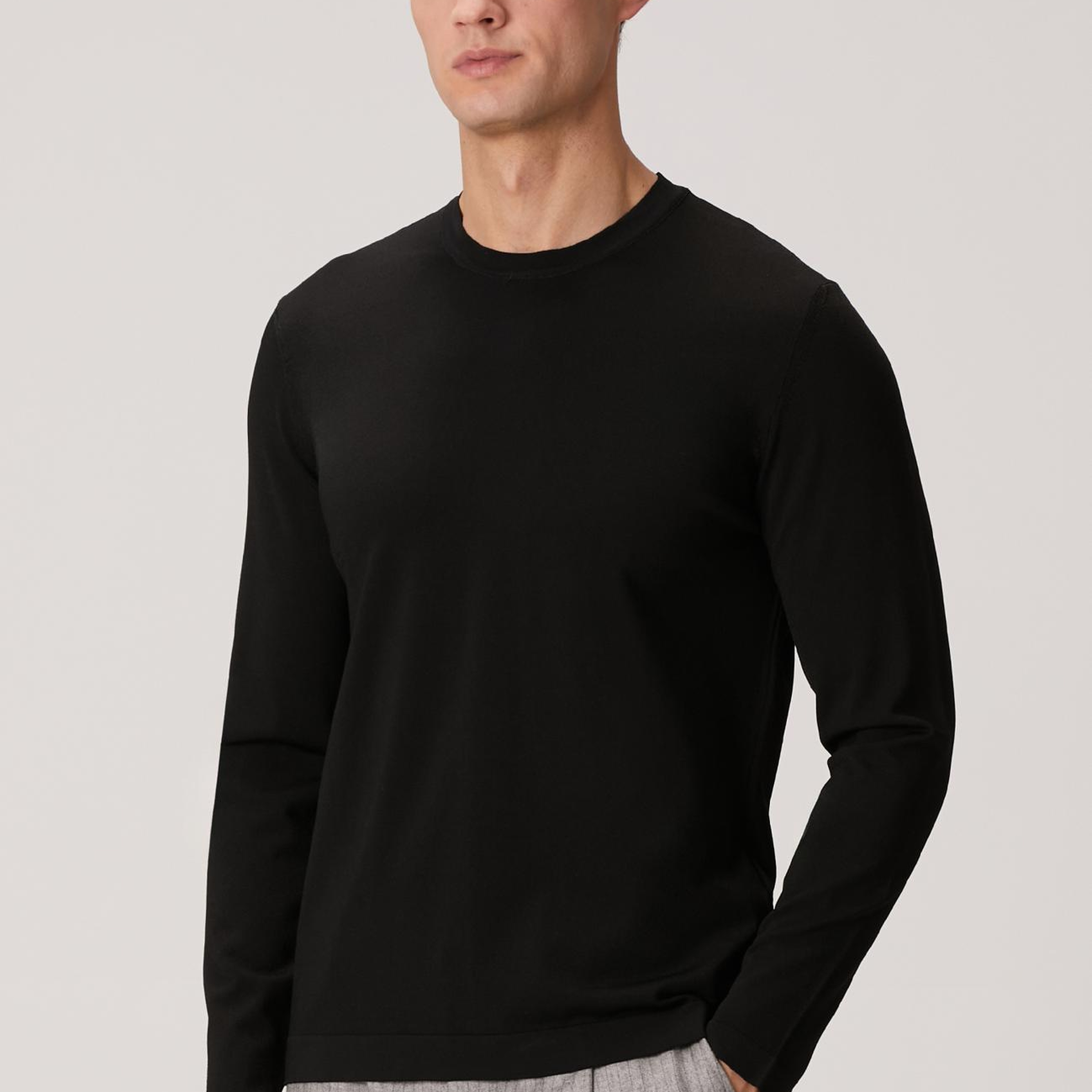 Network Erkek Siyah Rayon Kazak