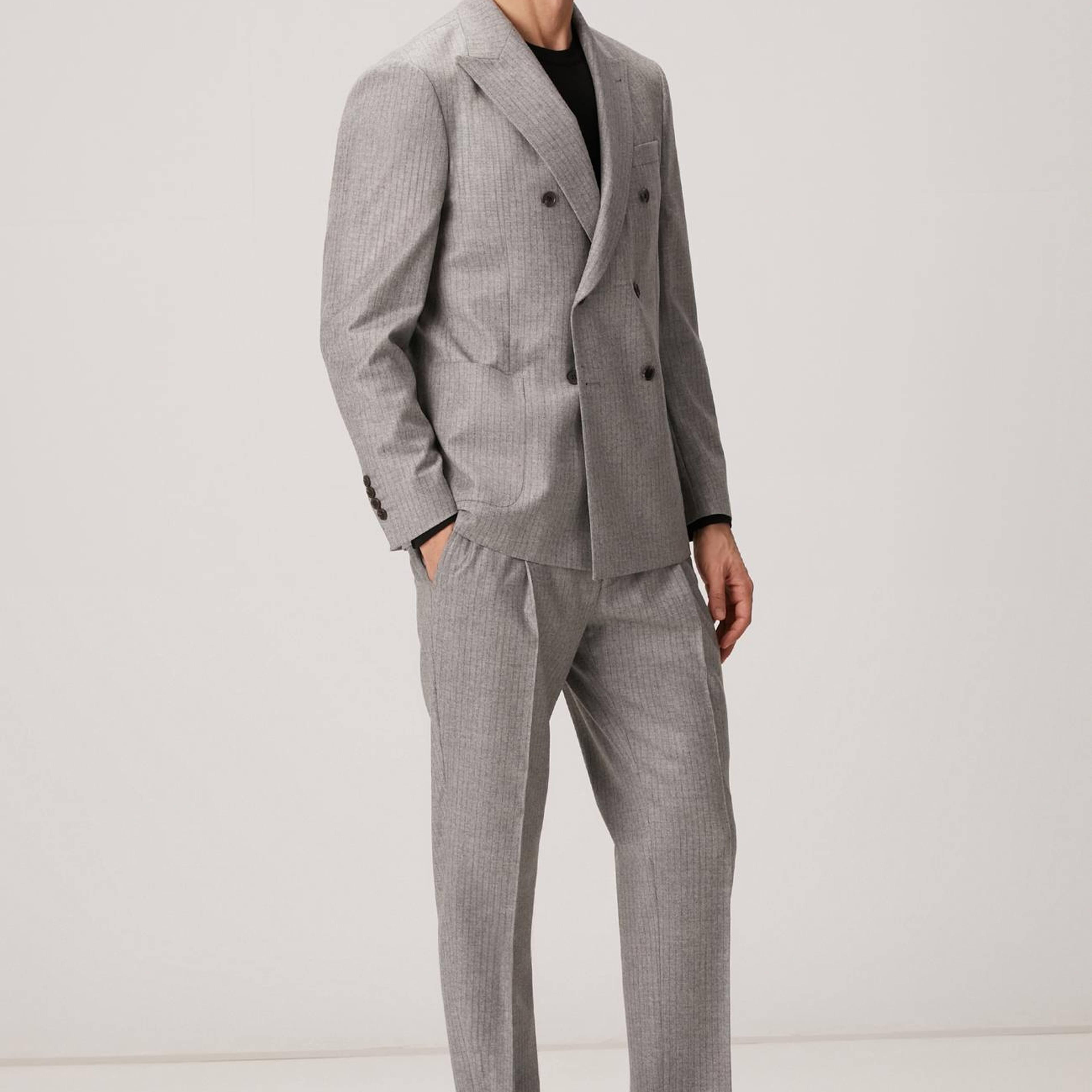 Network Erkek Siyah Rayon Kazak